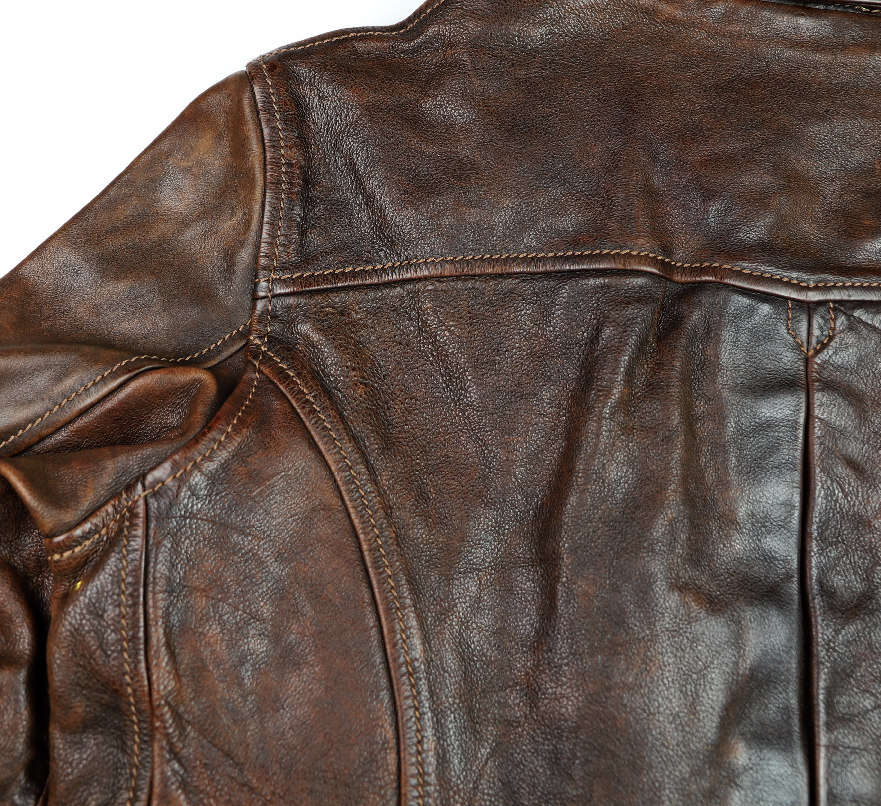 Thedi Memphis Half Belt, size Large, Hand Dyed Cocoa Buffalo