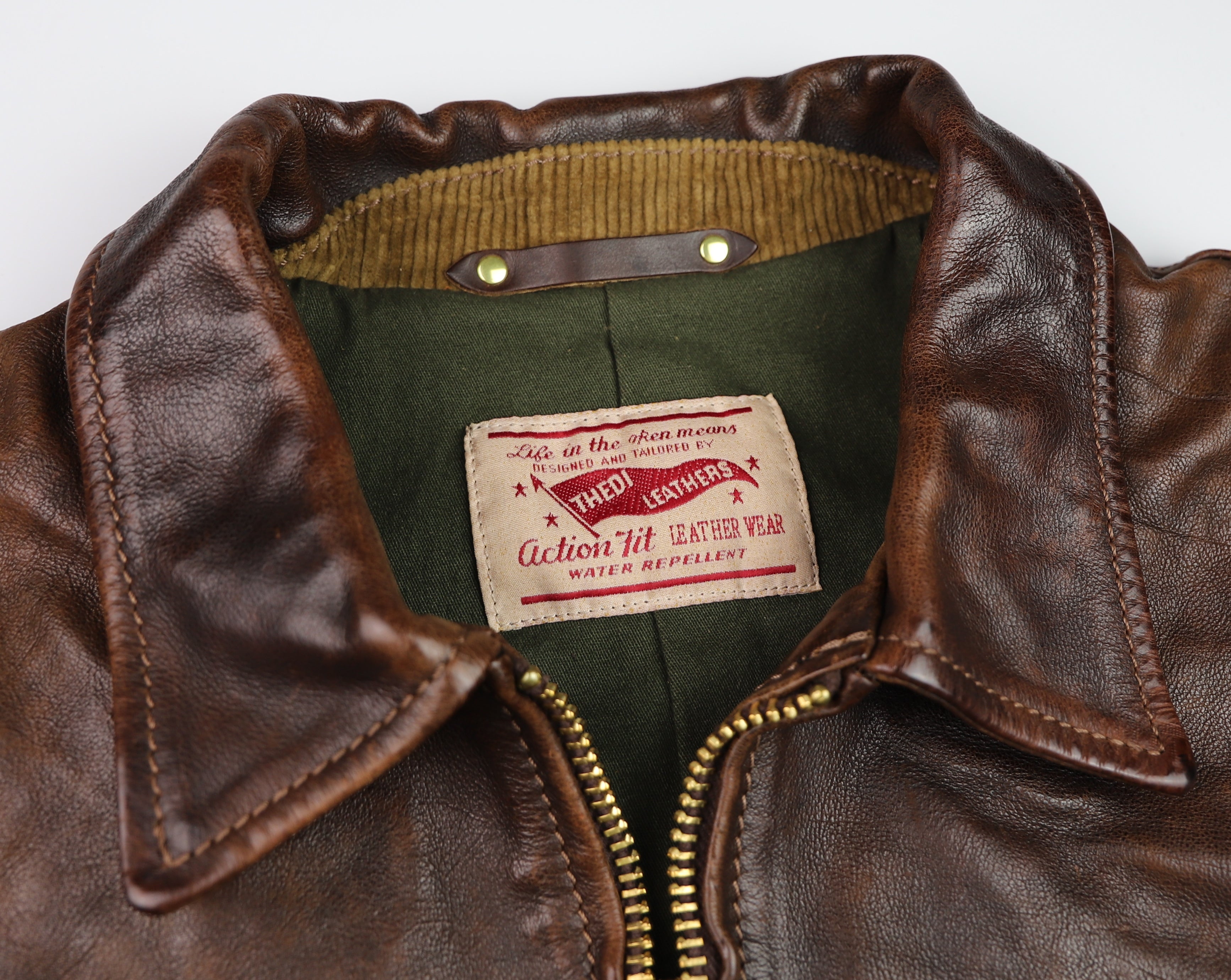 Thedi Memphis Half Belt, size Large, Hand Dyed Cocoa Buffalo