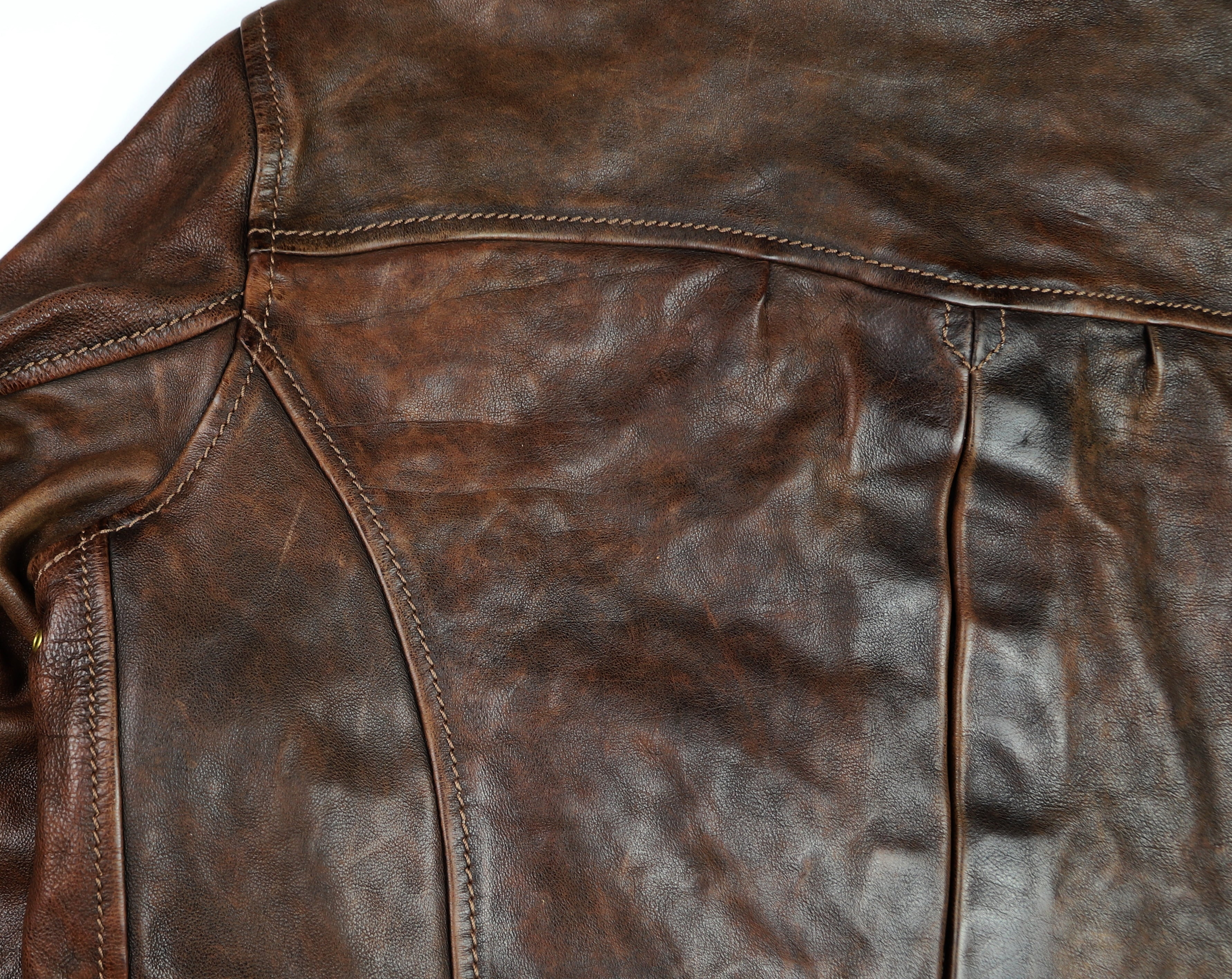 Thedi Memphis Half Belt, size Large, Hand Dyed Cocoa Buffalo