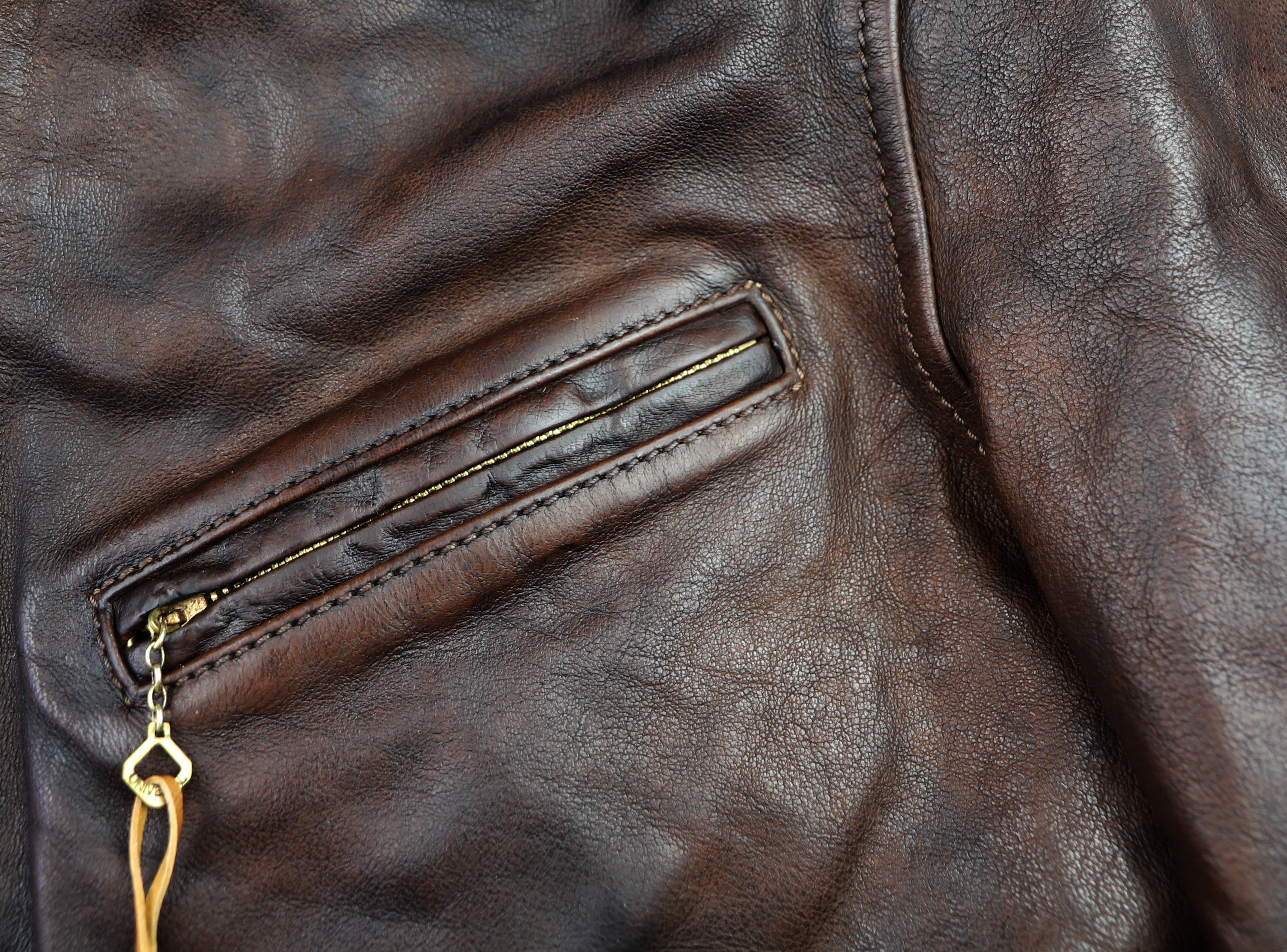 Thedi Memphis Half Belt, size Large, Hand Dyed Cocoa Buffalo