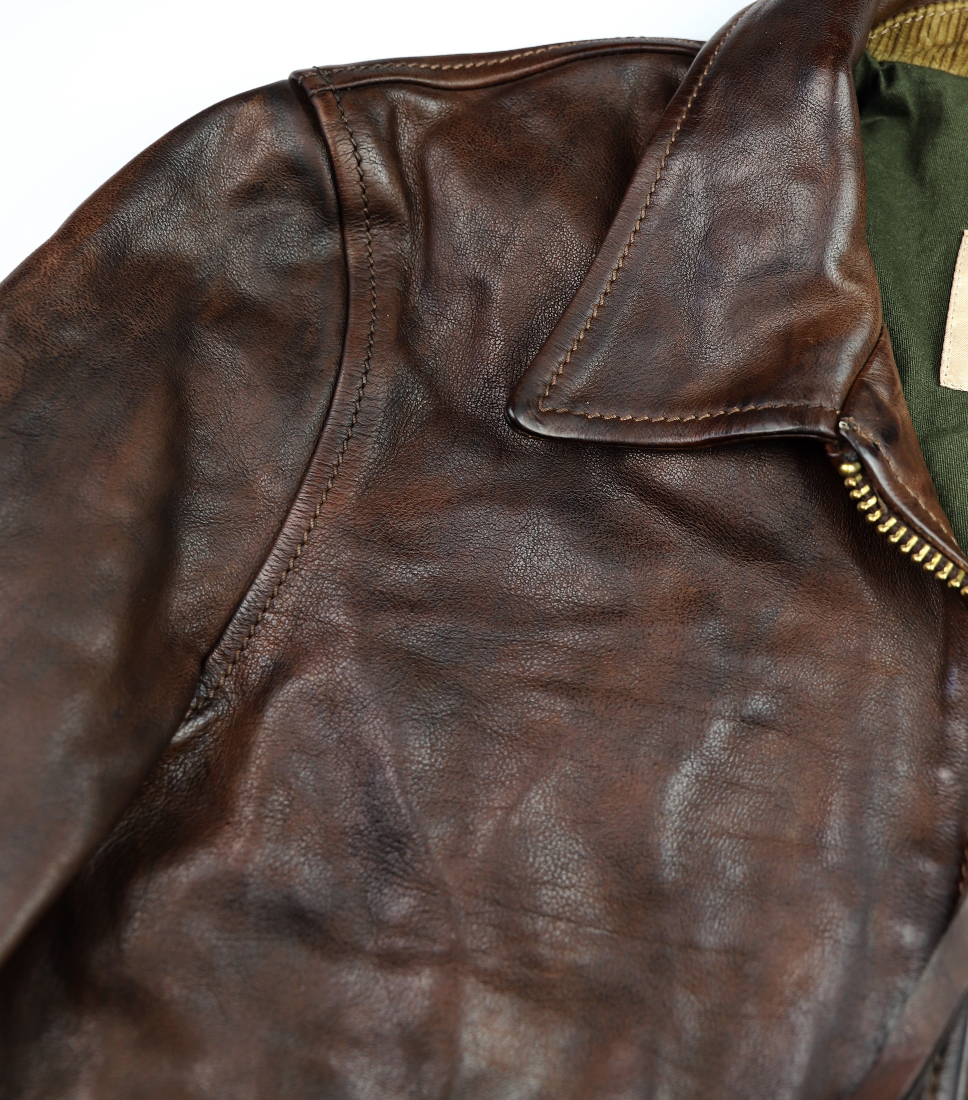 Thedi Memphis Half Belt, size Large, Hand Dyed Cocoa Buffalo