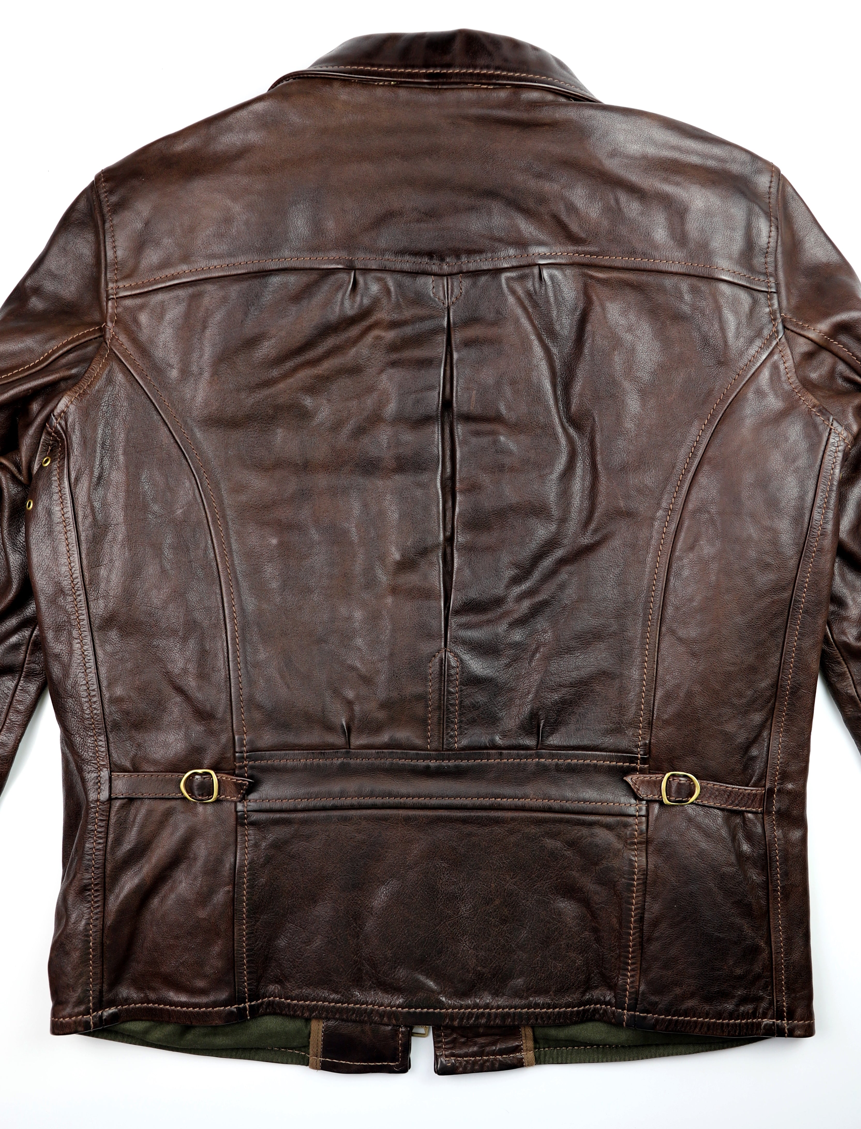 Thedi Memphis Half Belt in Like New Condition, size Medium, Hand Dyed Cocoa Buffalo