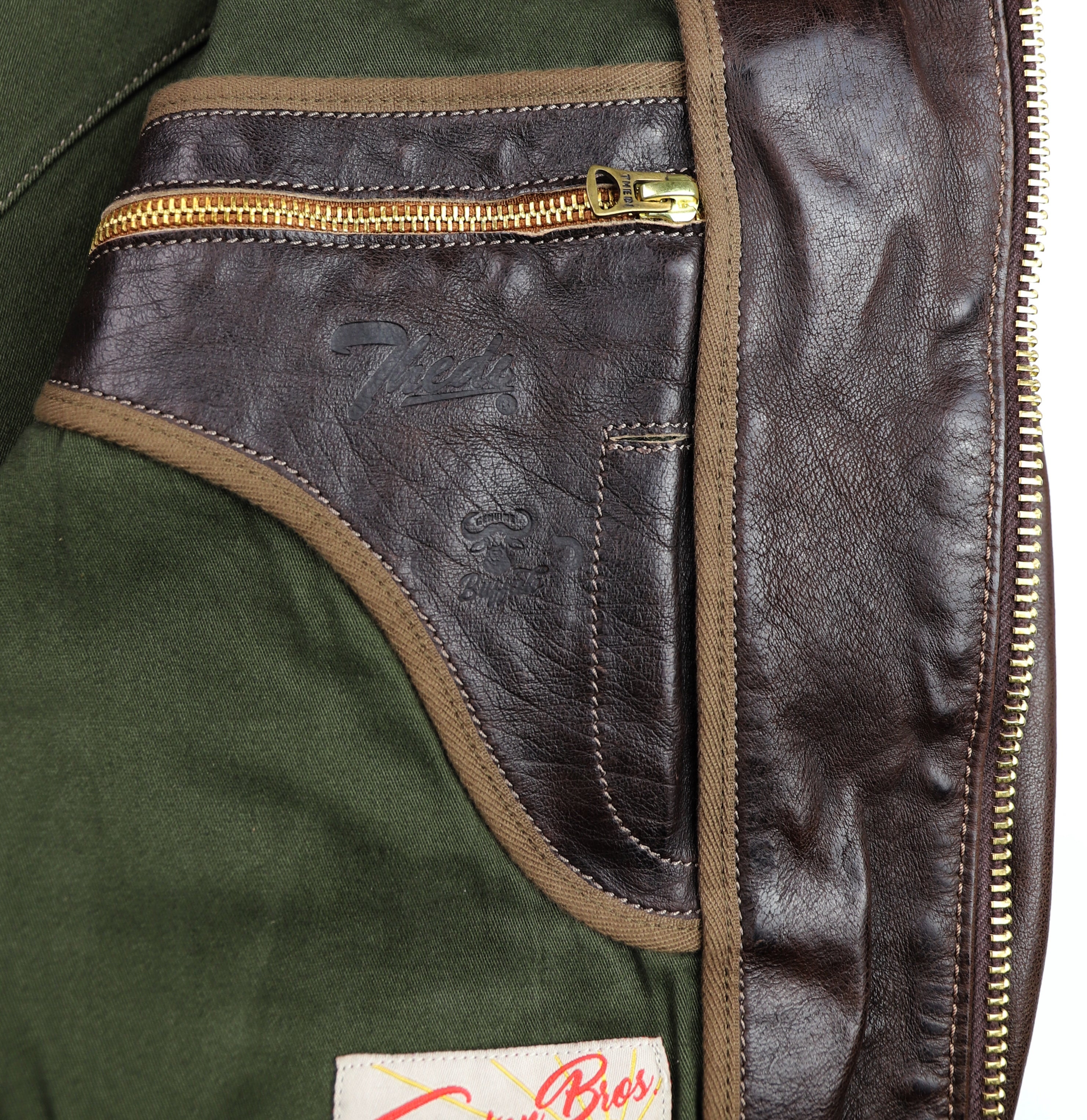 Thedi Memphis Half Belt, size Medium, Hand Dyed Cocoa Buffalo