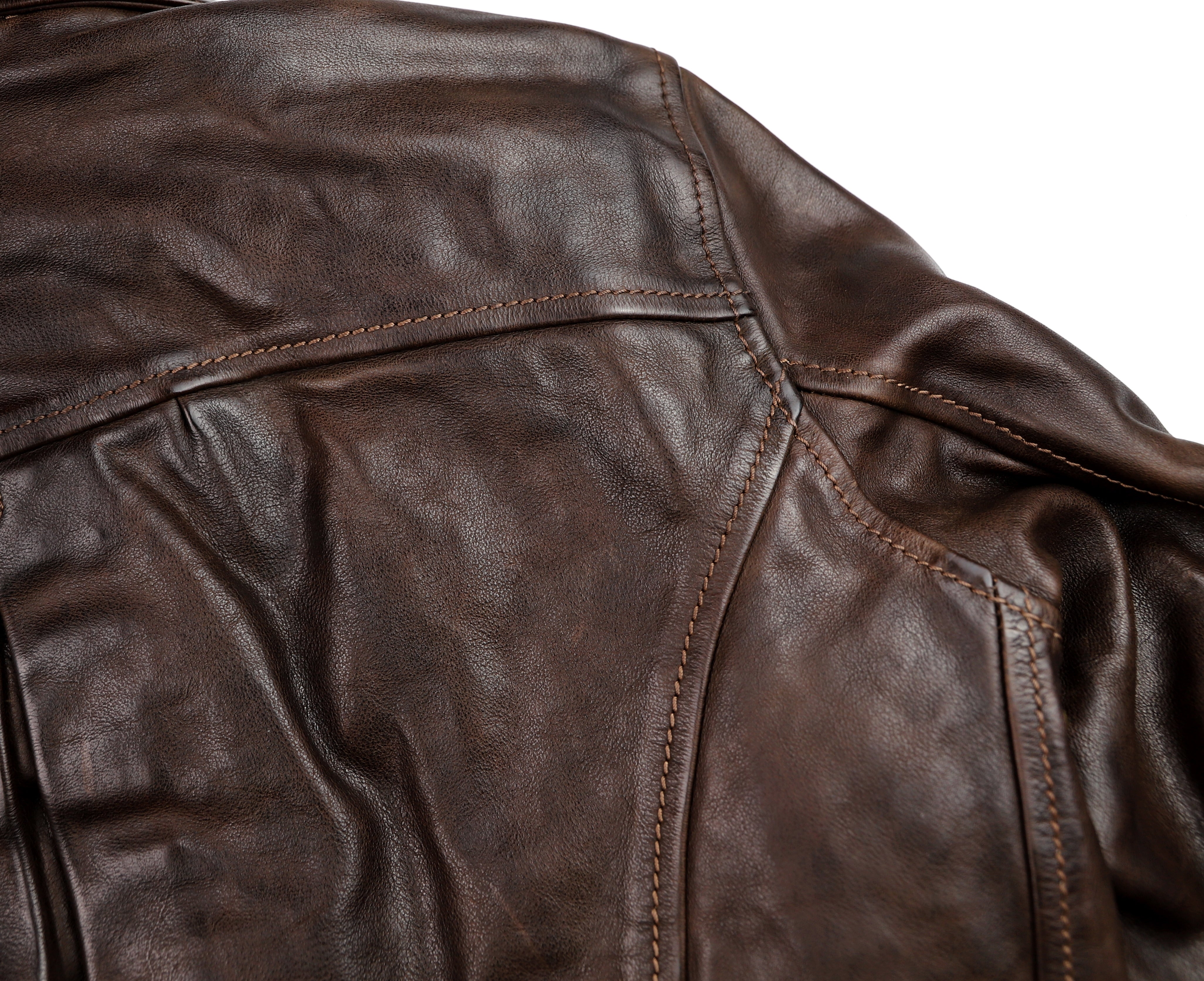 Thedi Memphis Half Belt, size Medium, Hand Dyed Cocoa Buffalo