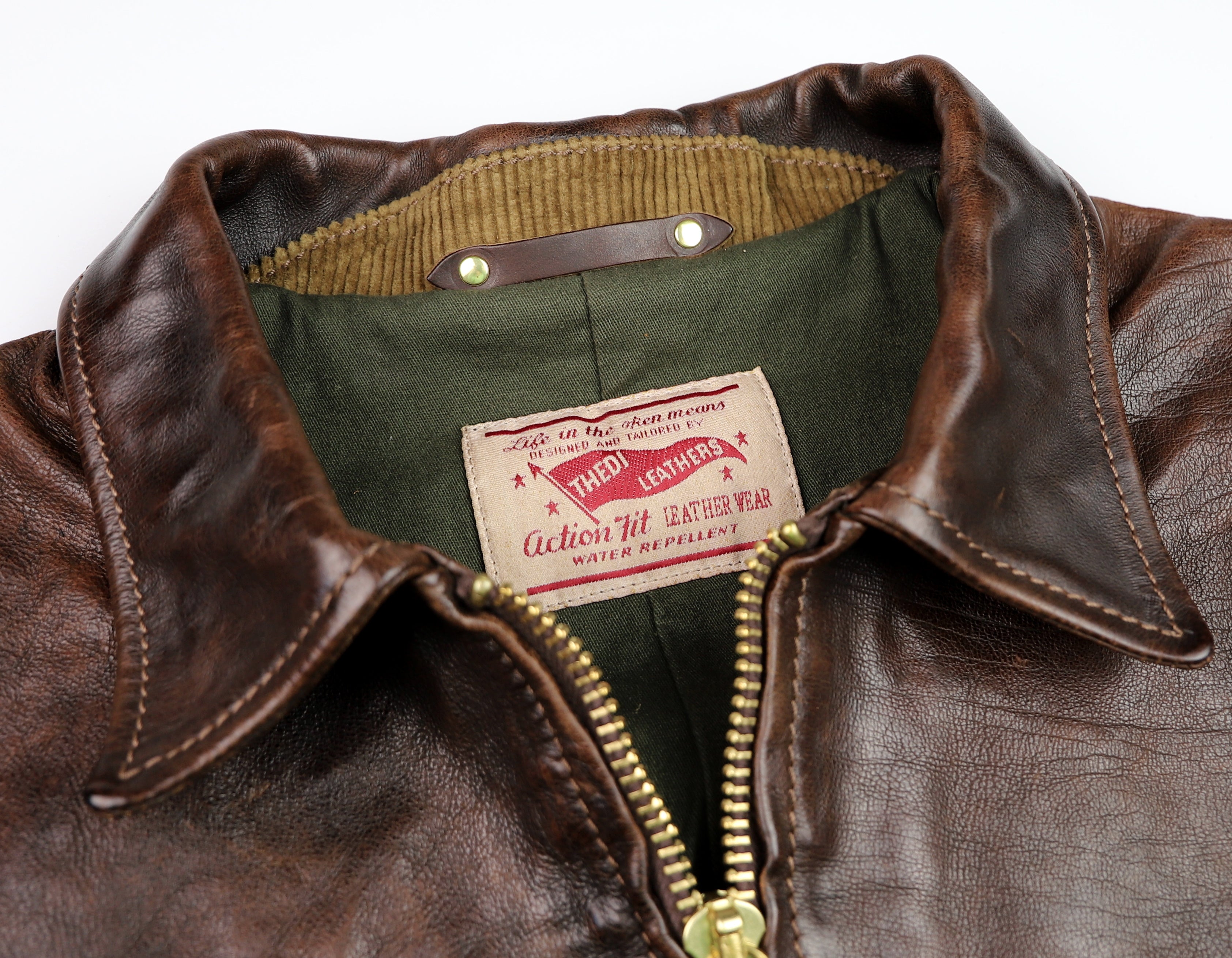 Thedi Memphis Half Belt, size Medium, Hand Dyed Cocoa Buffalo