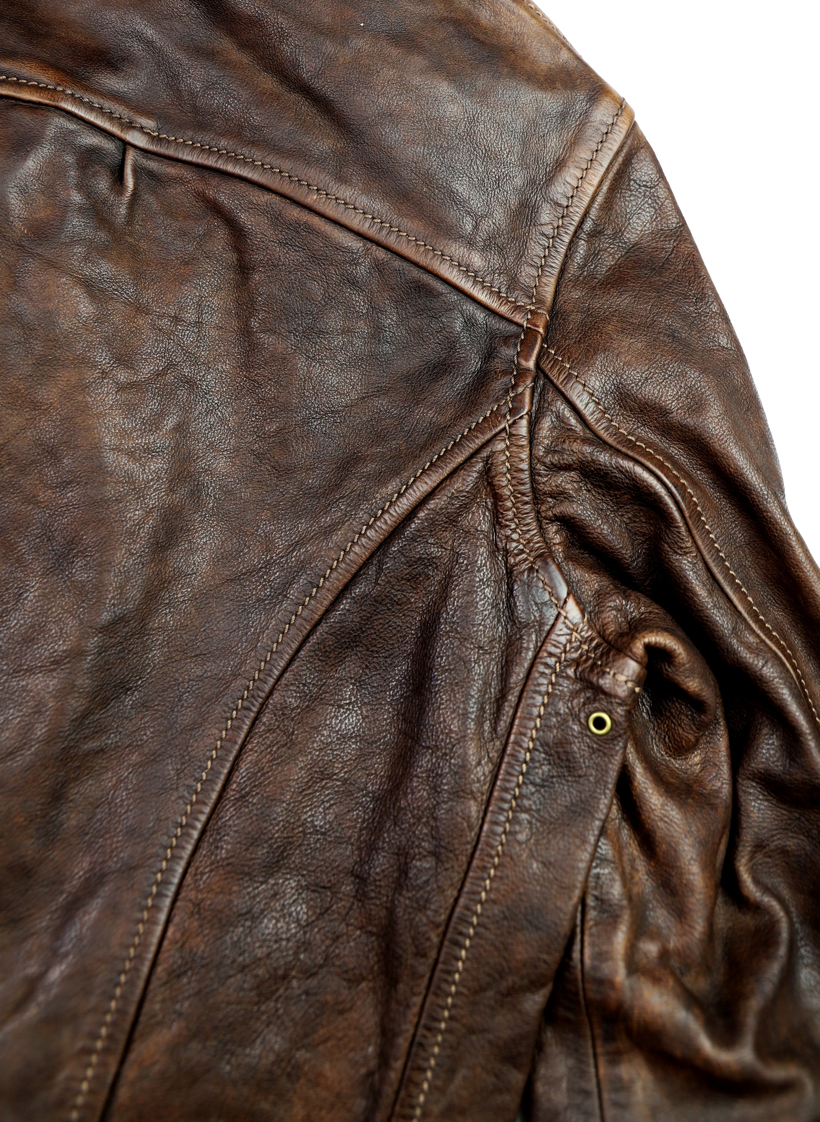 Thedi Memphis Half Belt, size Medium, Hand Dyed Cocoa Buffalo