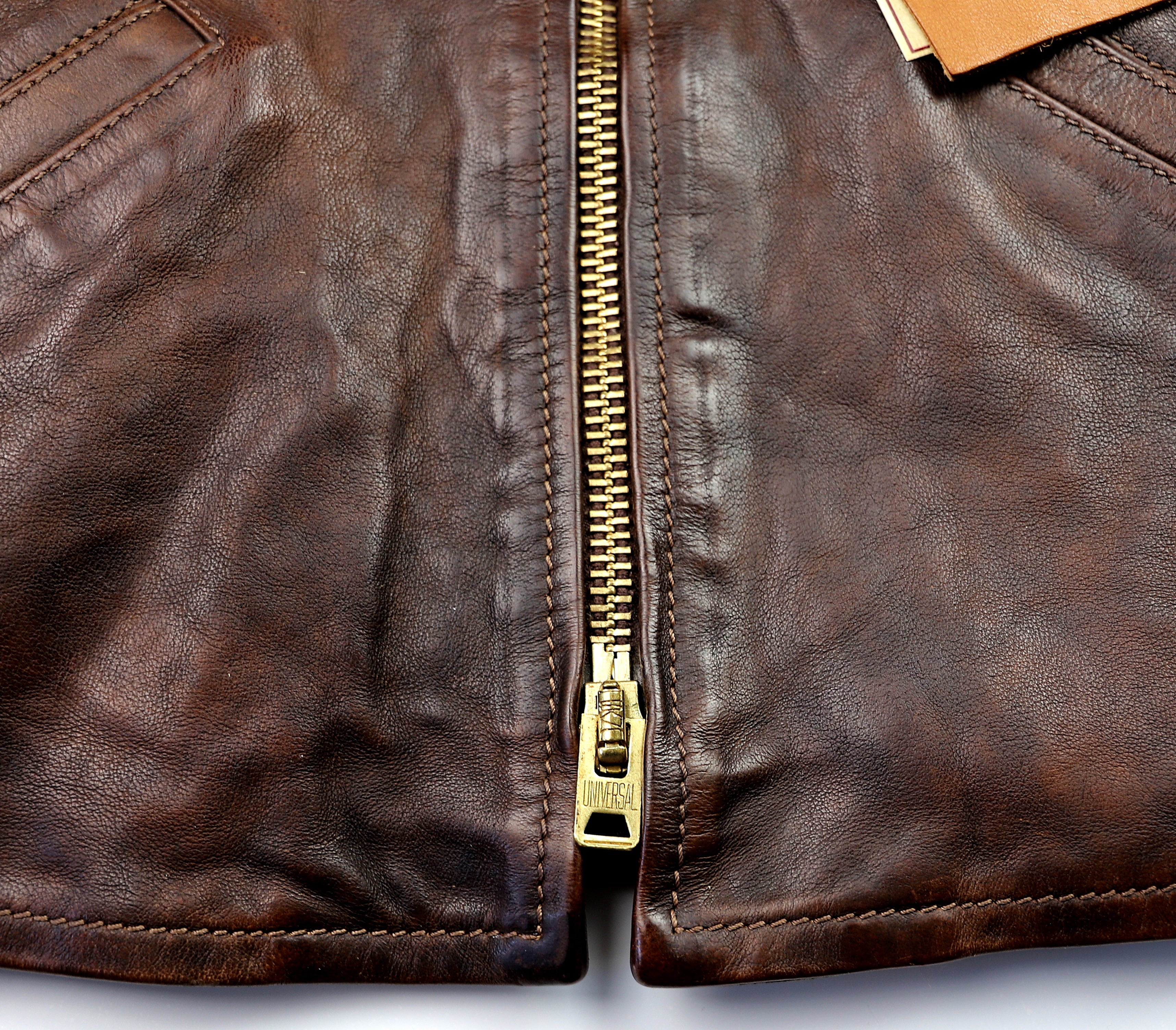 Thedi Memphis Half Belt, size Medium, Hand Dyed Cocoa Buffalo