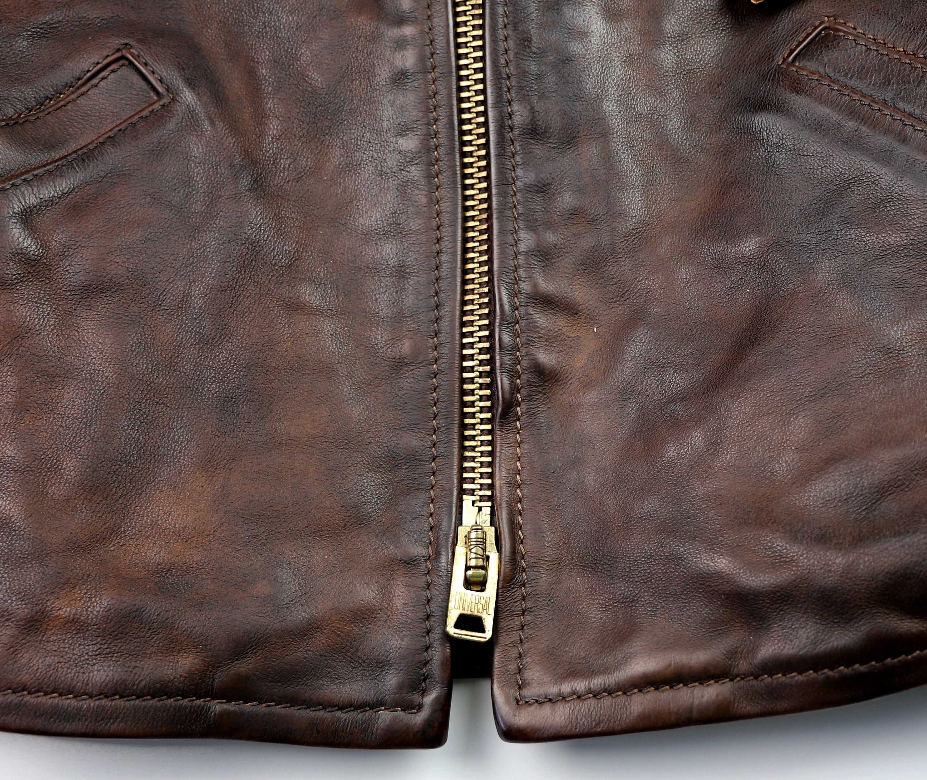 Thedi Memphis Half Belt, size XL, Hand Dyed Cocoa Buffalo