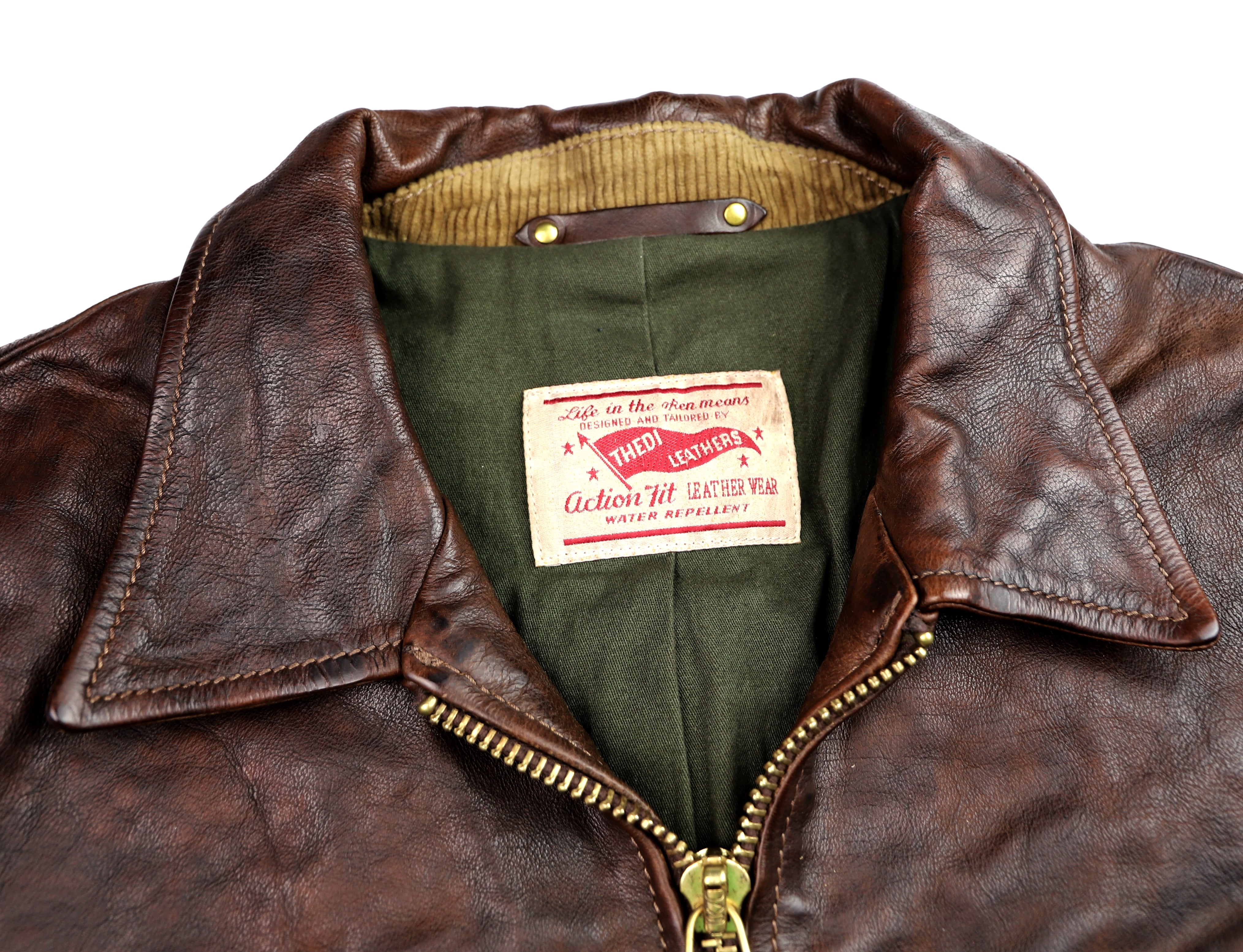 Thedi Memphis Half Belt, size XL, Hand Dyed Cocoa Buffalo