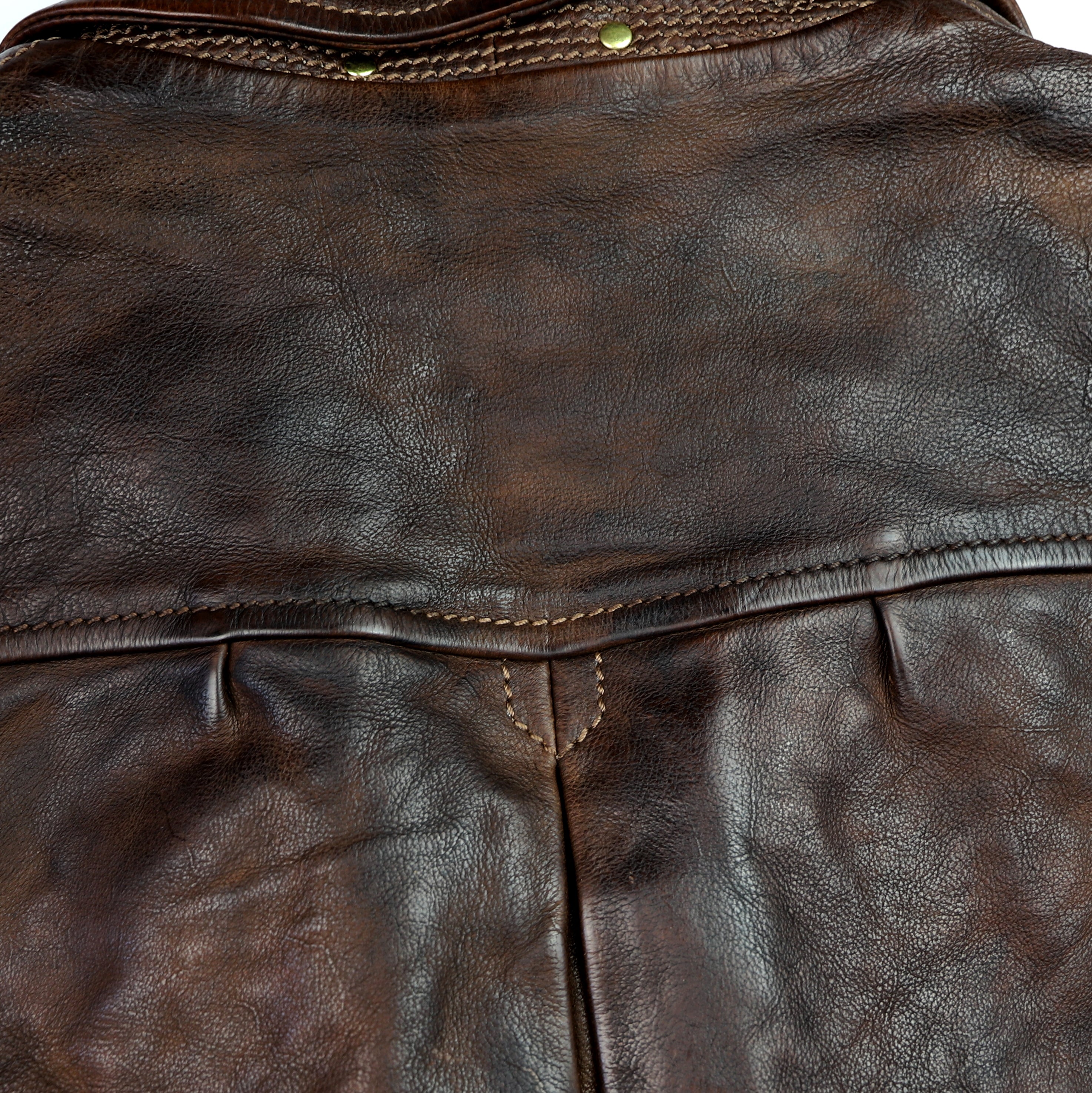 Thedi Memphis Half Belt, size XL, Hand Dyed Cocoa Buffalo