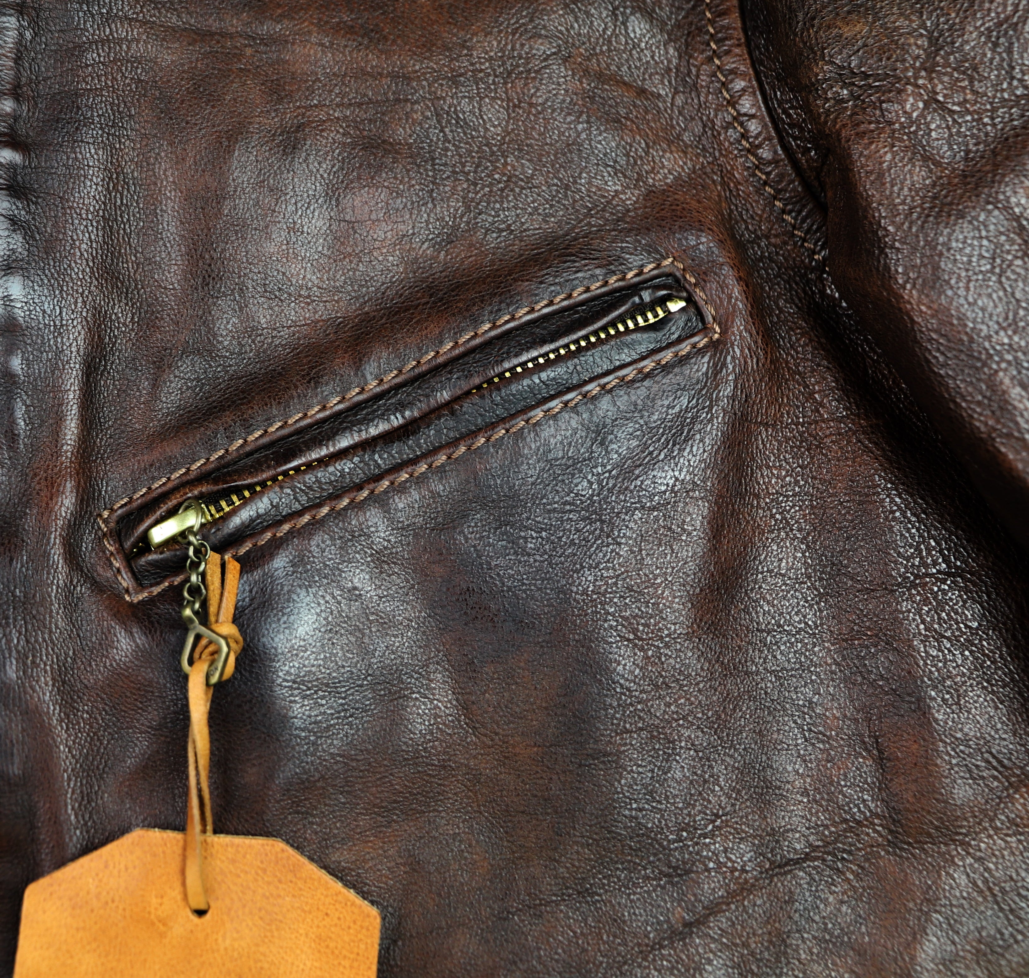 Thedi Memphis Half Belt, size Small, Hand Dyed Cocoa Buffalo