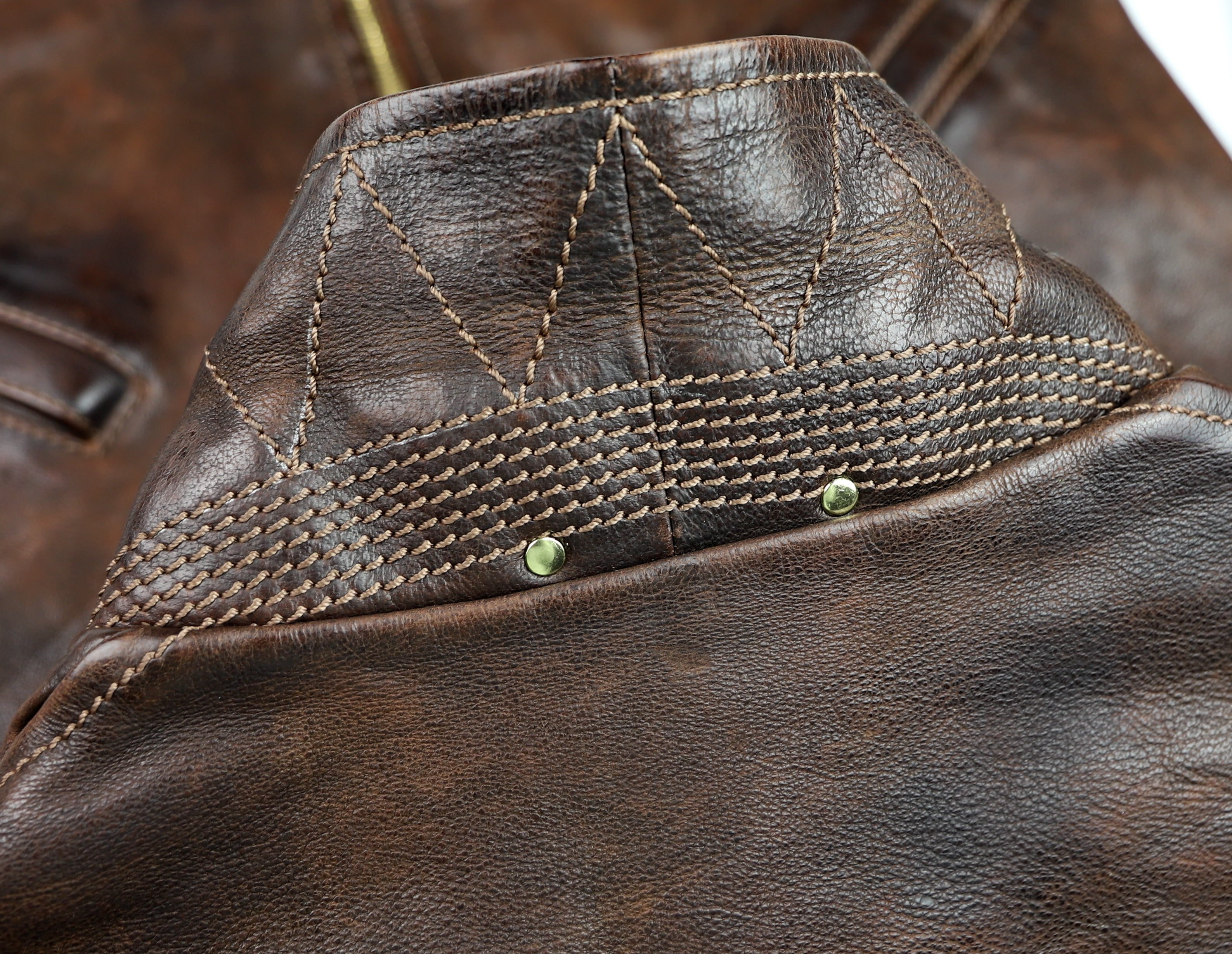 Thedi Memphis Half Belt, size Small, Hand Dyed Cocoa Buffalo