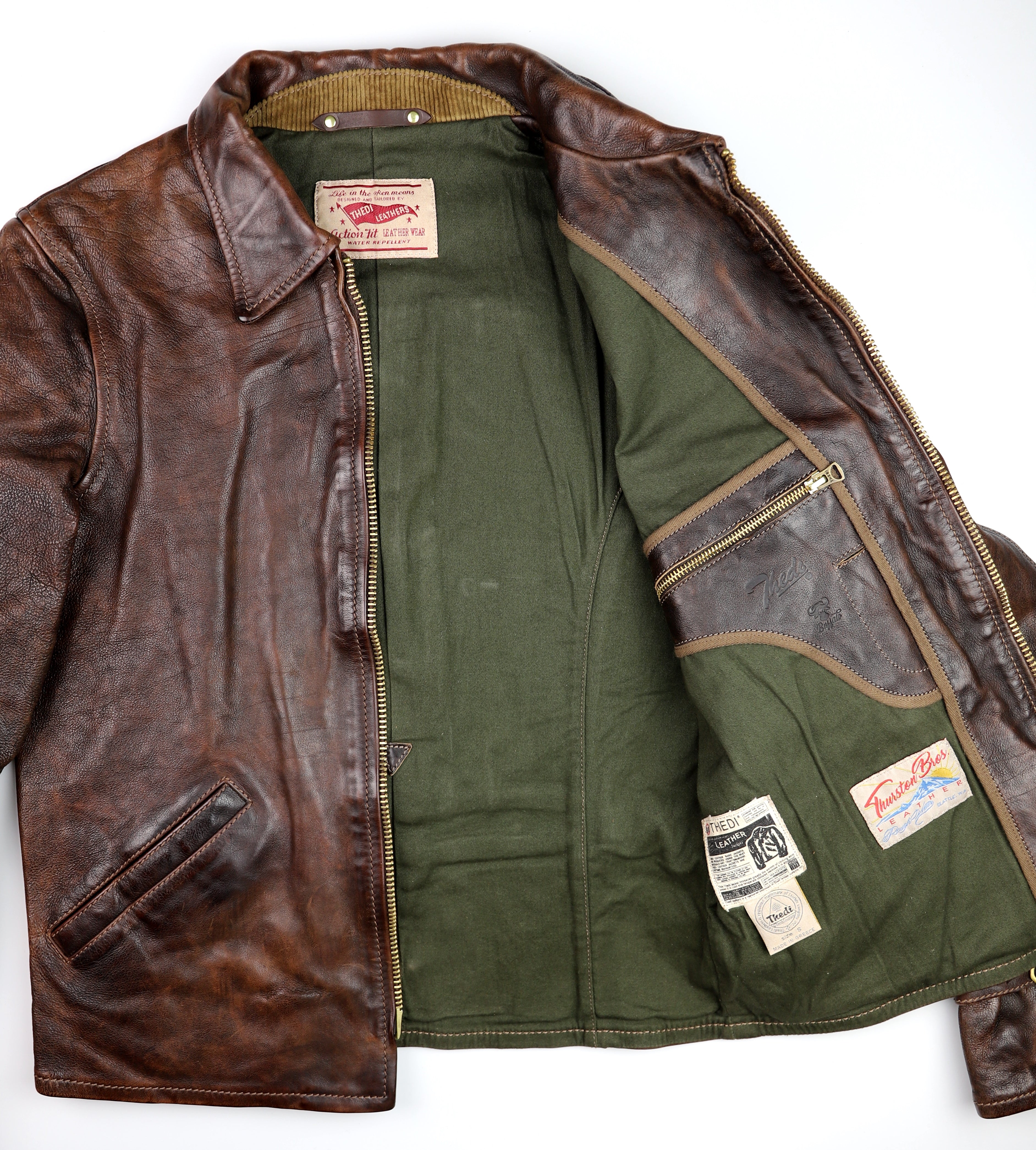 Thedi Memphis Half Belt, size Small, Hand Dyed Cocoa Buffalo