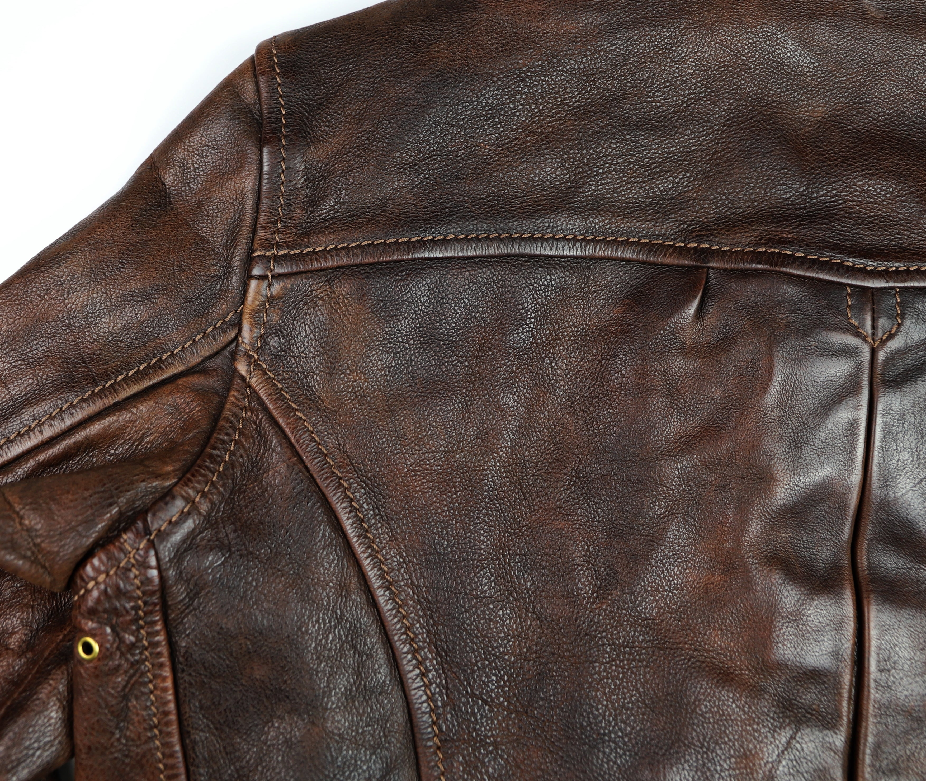 Thedi Memphis Half Belt, size Small, Hand Dyed Cocoa Buffalo