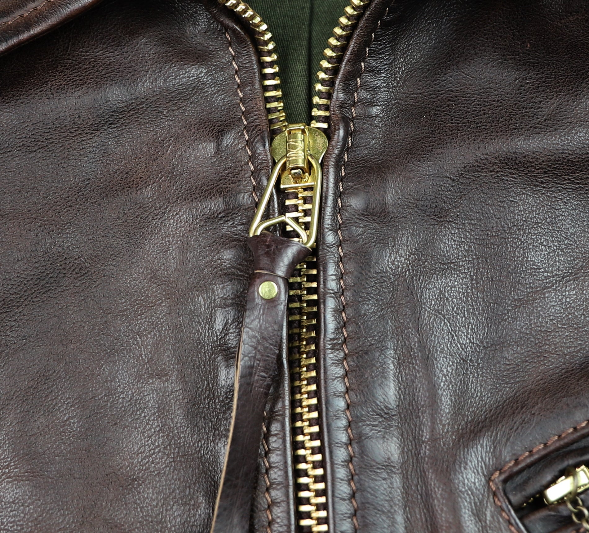 Thedi Memphis Half Belt, size XL, Hand Dyed Cocoa Buffalo