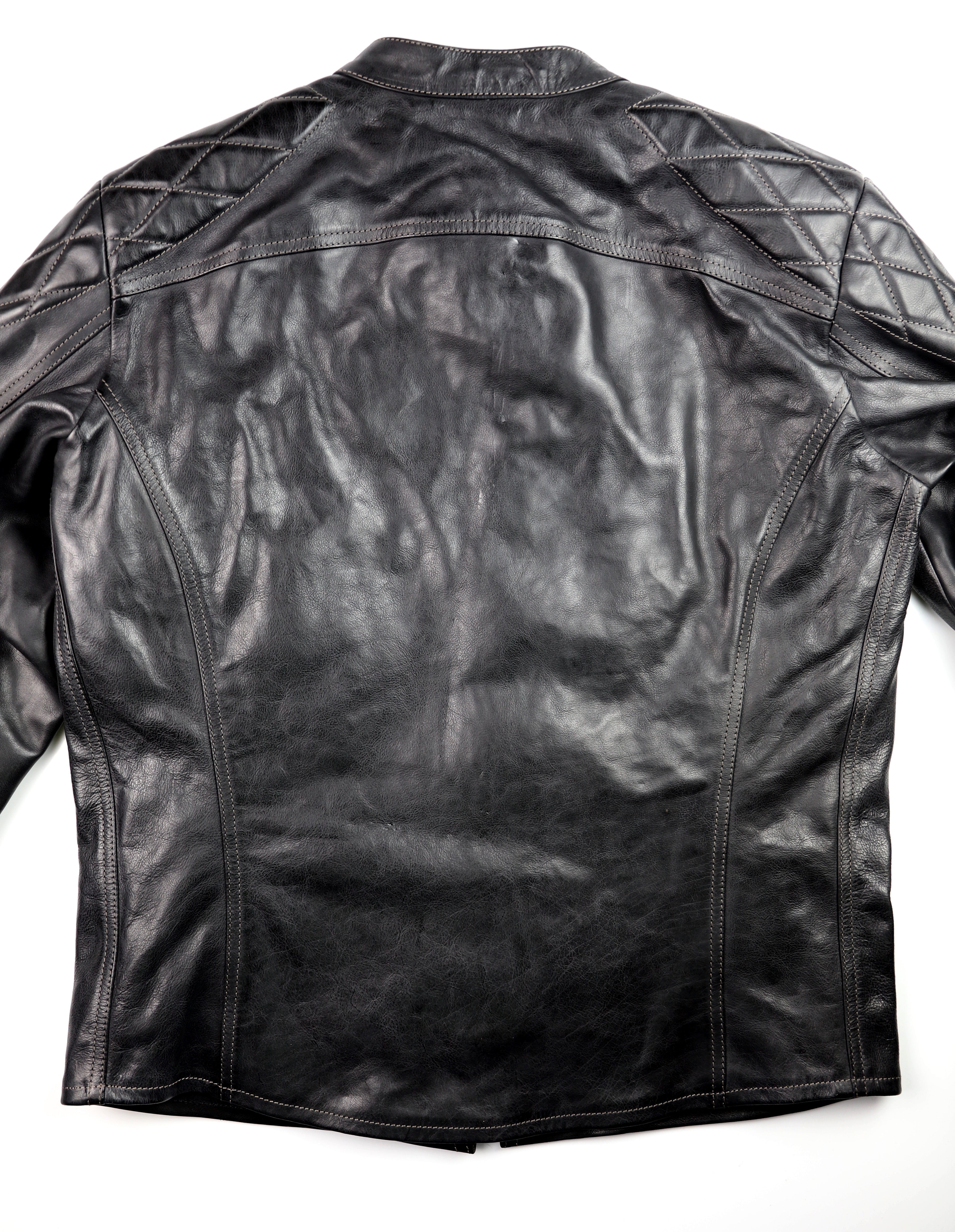 Thedi Phenix Cafe Racer Jacket, size XXL, Black Buffalo