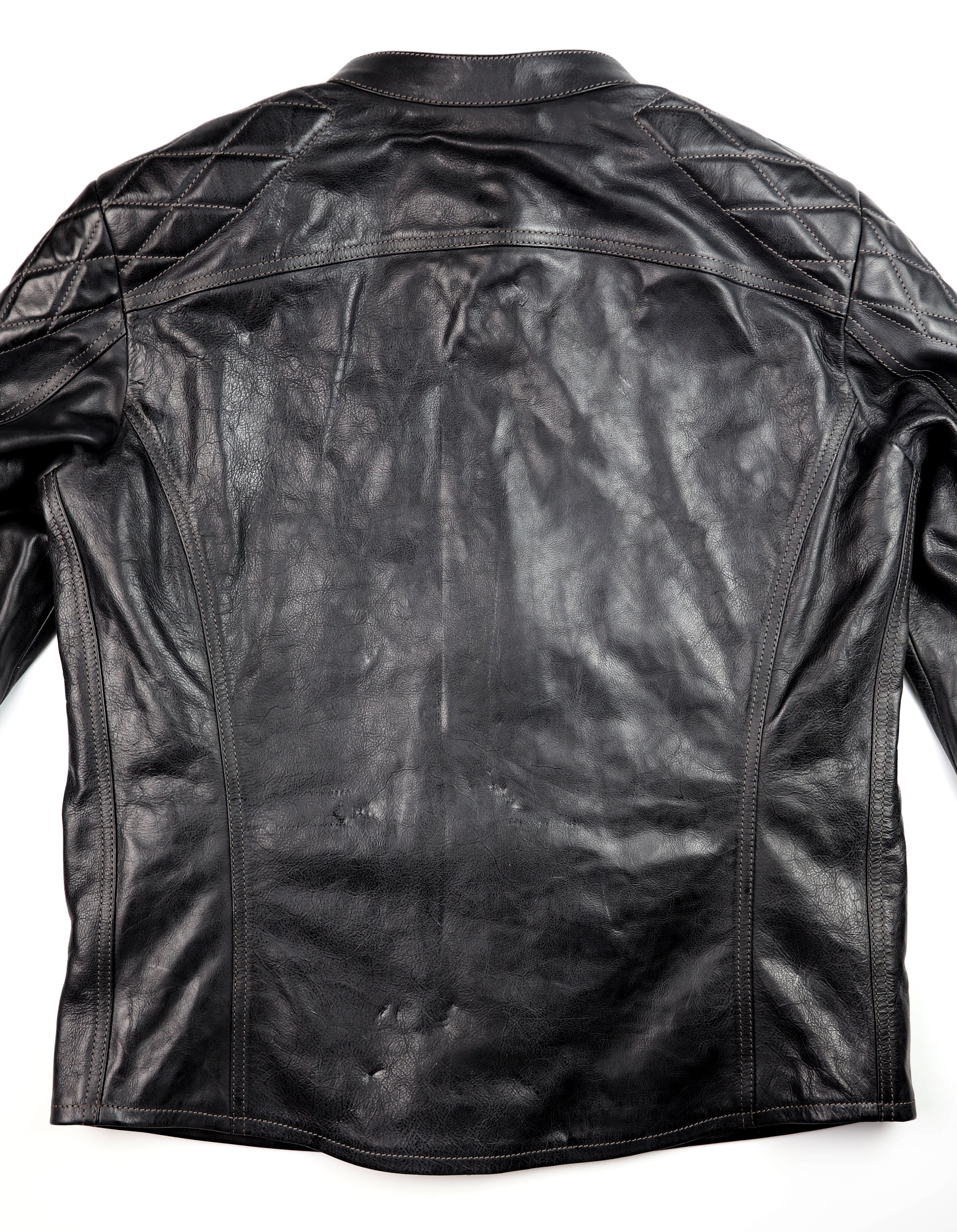 Thedi Phenix Cafe Racer Jacket, size XXL, Black Buffalo
