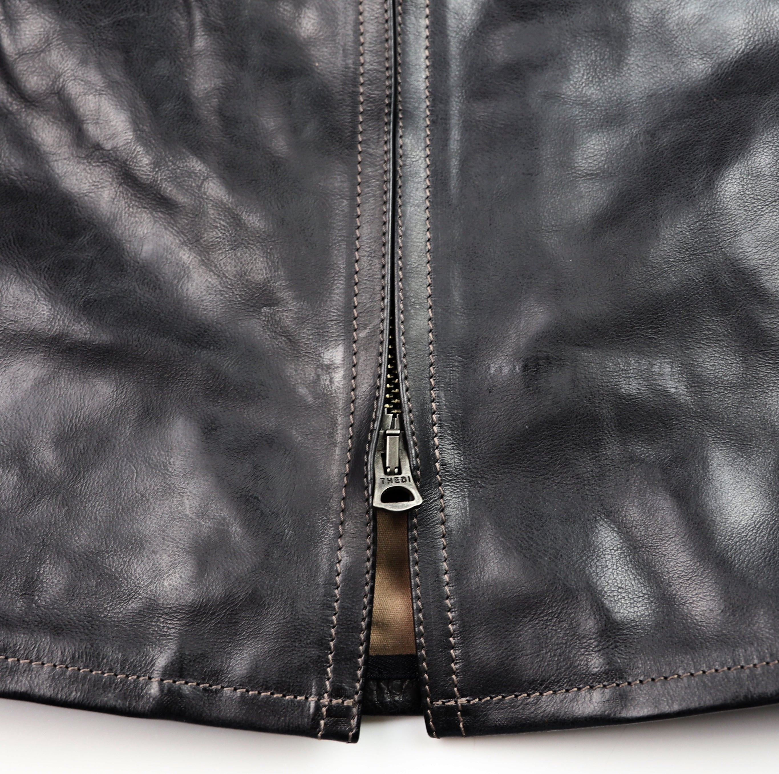 Thedi Phenix Cafe Racer Jacket, size XXL, Black Buffalo