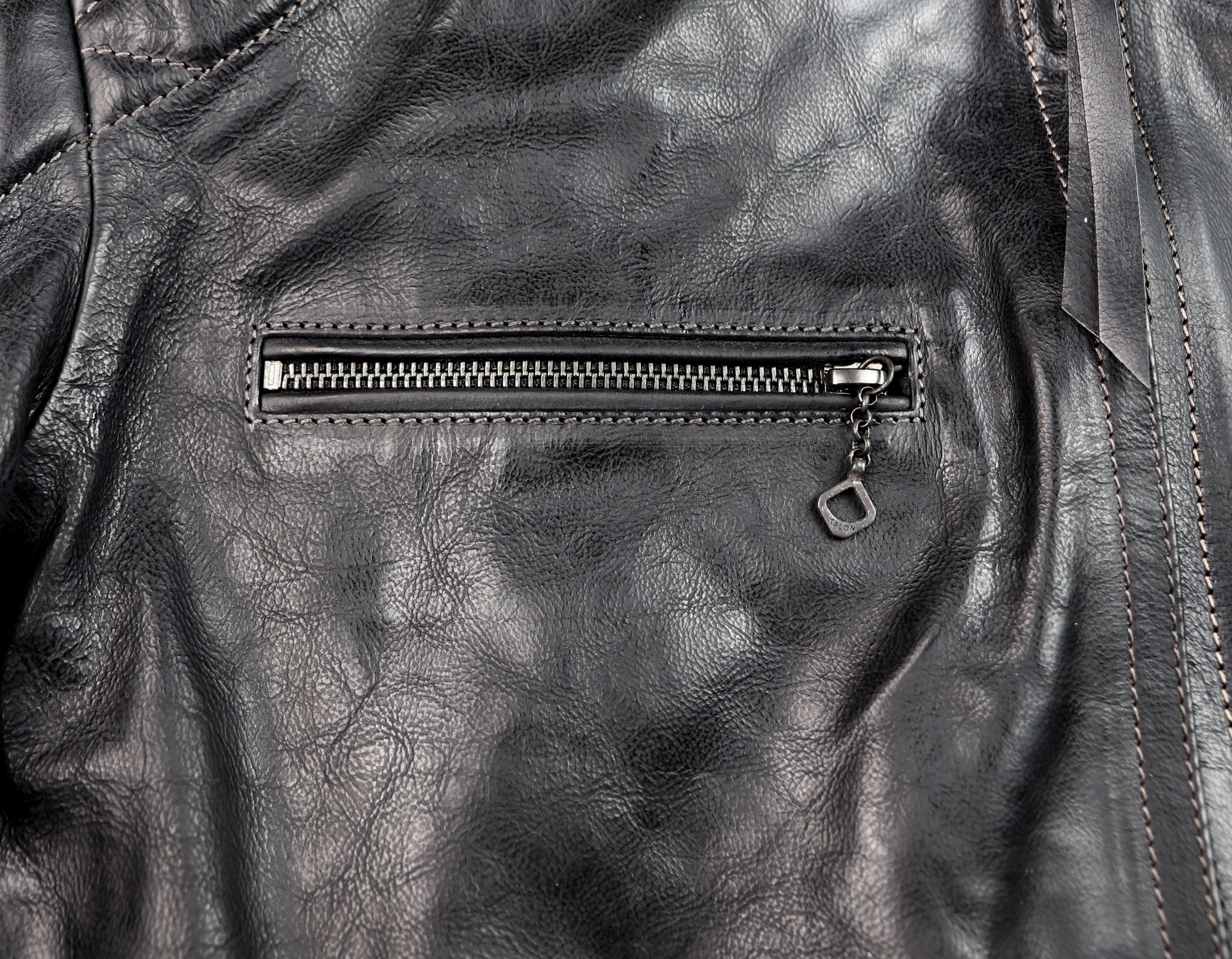 Thedi Phenix Cafe Racer Jacket, size XXL, Black Buffalo