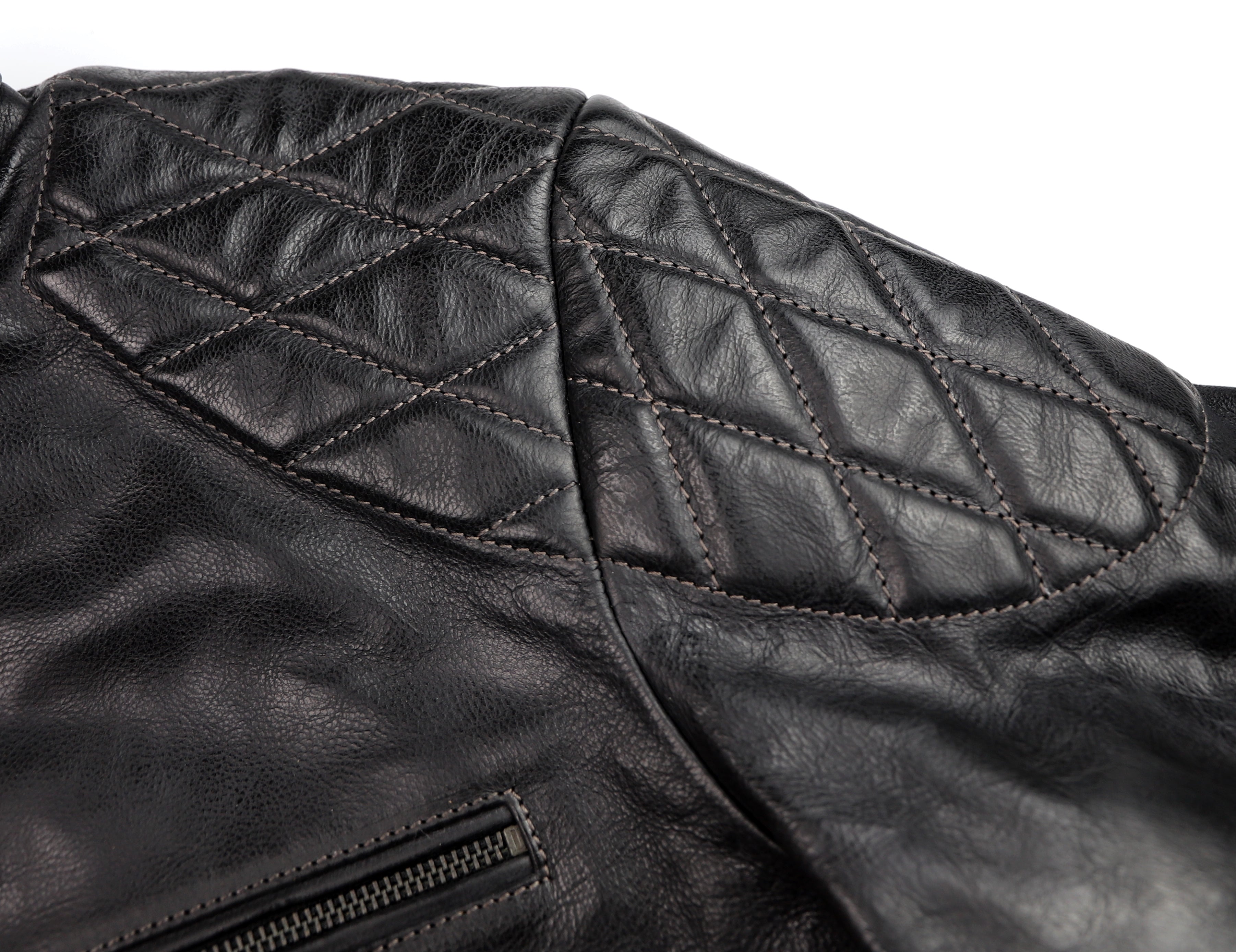 Thedi Phenix Cafe Racer Jacket, size XXL, Black Buffalo