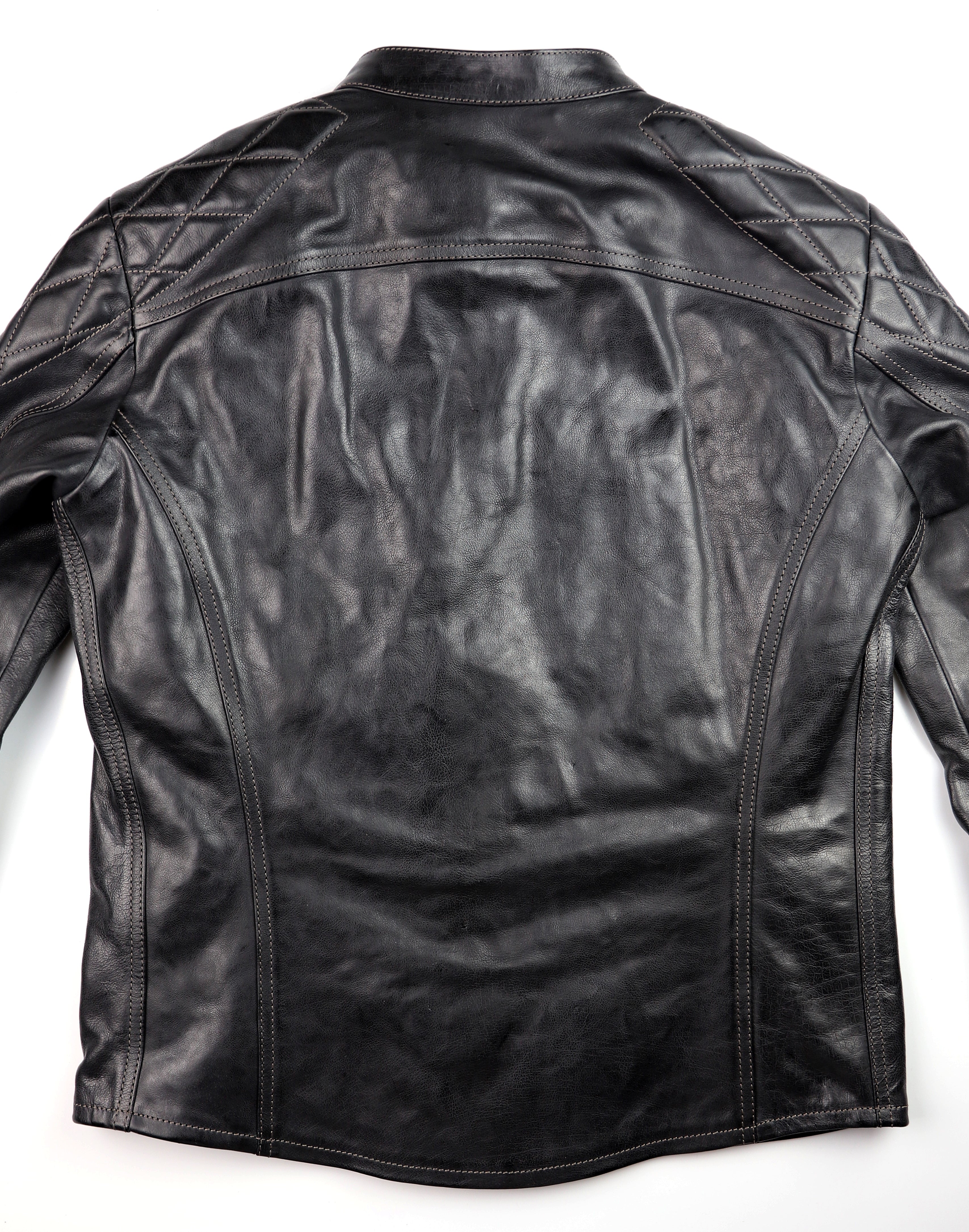 Thedi Phenix Cafe Racer Jacket, size Medium, Black Buffalo