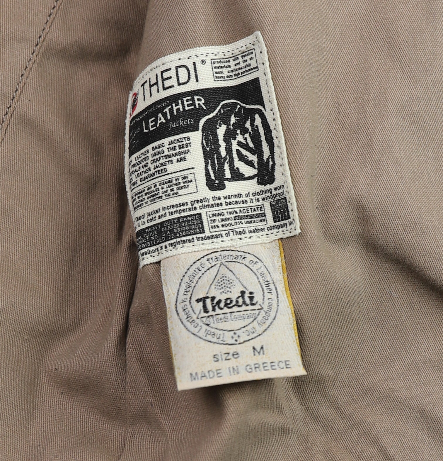 Thedi Phenix Cafe Racer Jacket, size Medium, Black Buffalo