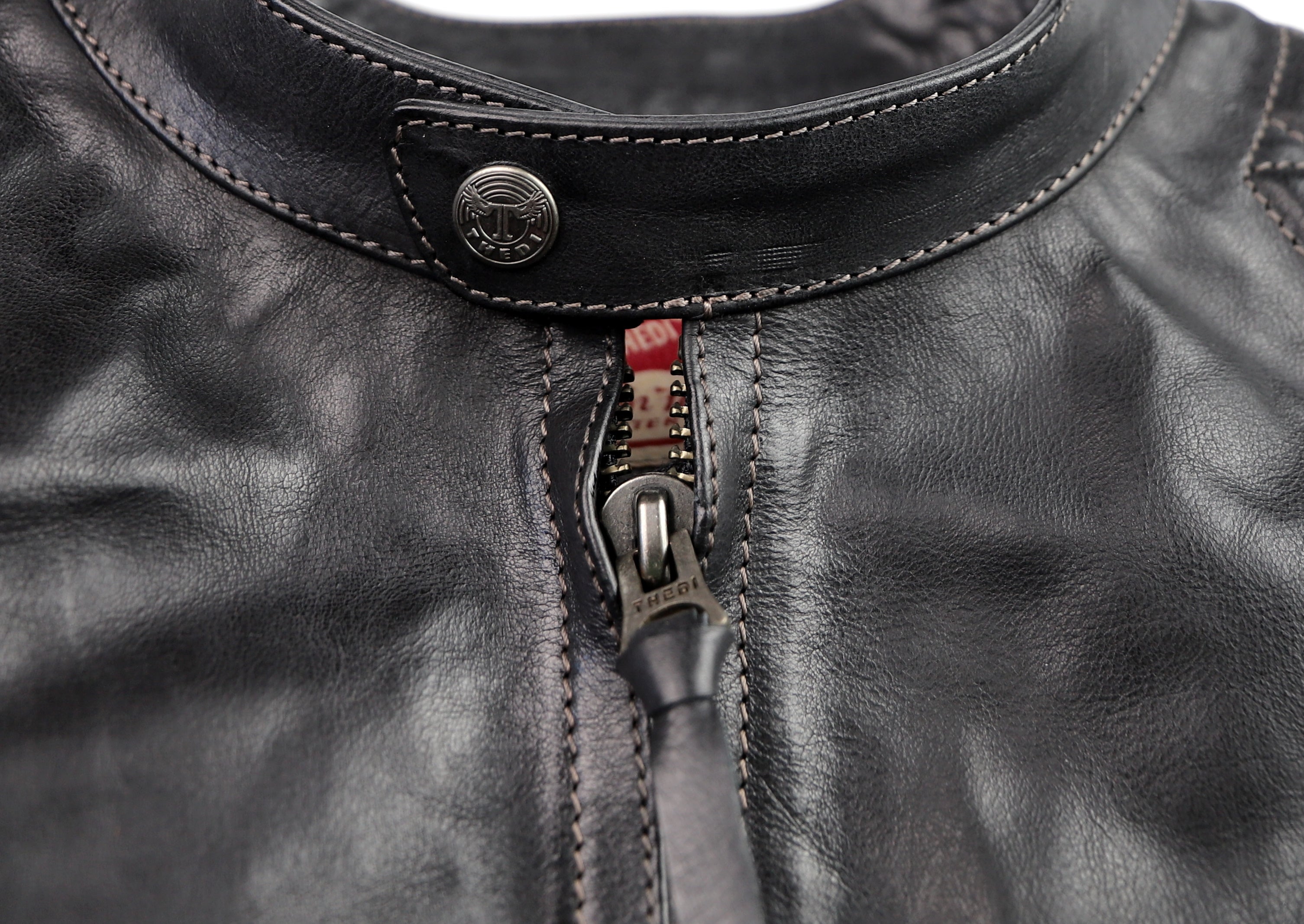 Thedi Phenix Cafe Racer Jacket, size XL, Black Buffalo