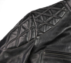 Thedi Phenix Cafe Racer Jacket, size XL, Black Buffalo