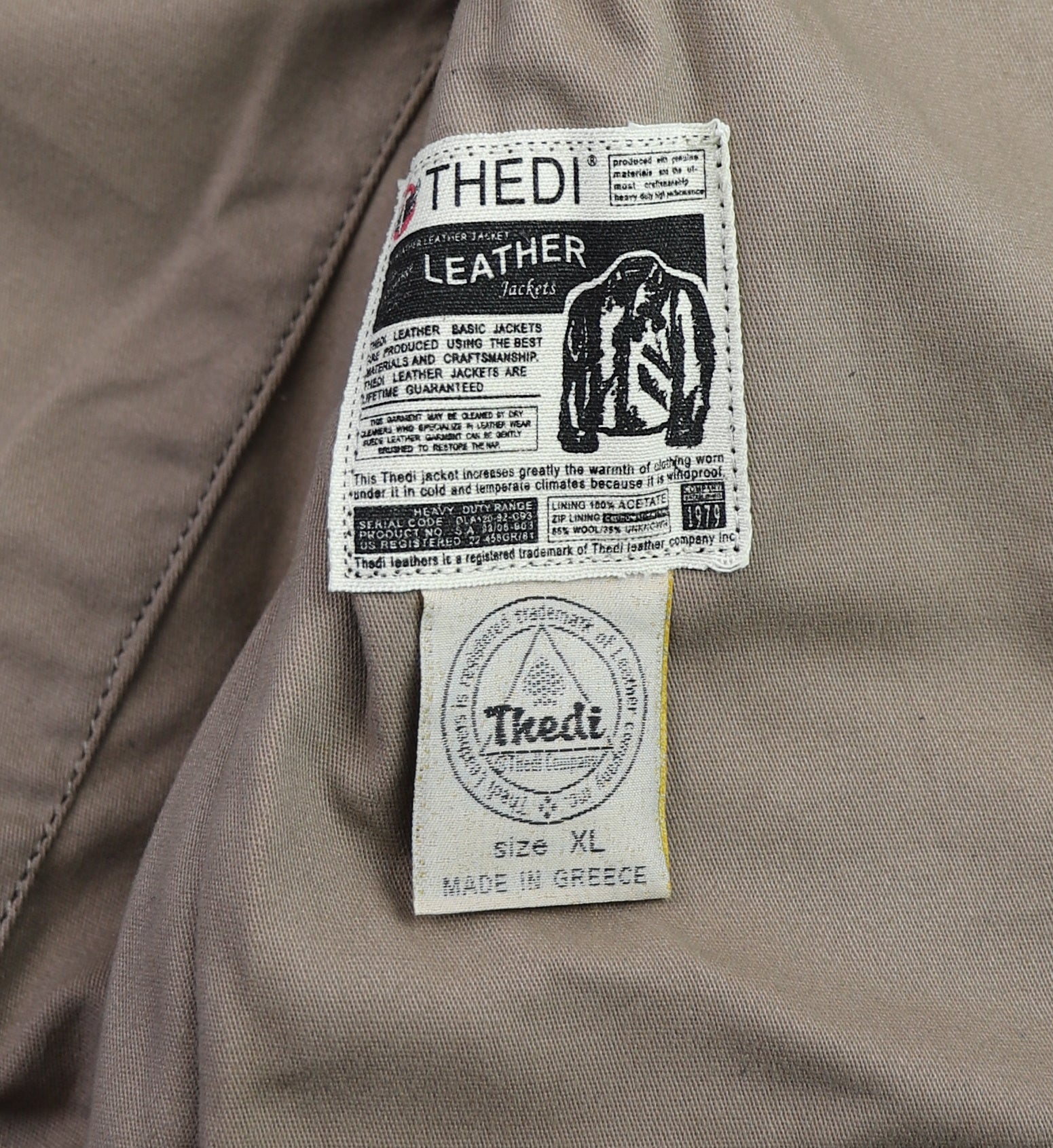 Thedi Phenix Cafe Racer Jacket, size XL, Black Buffalo