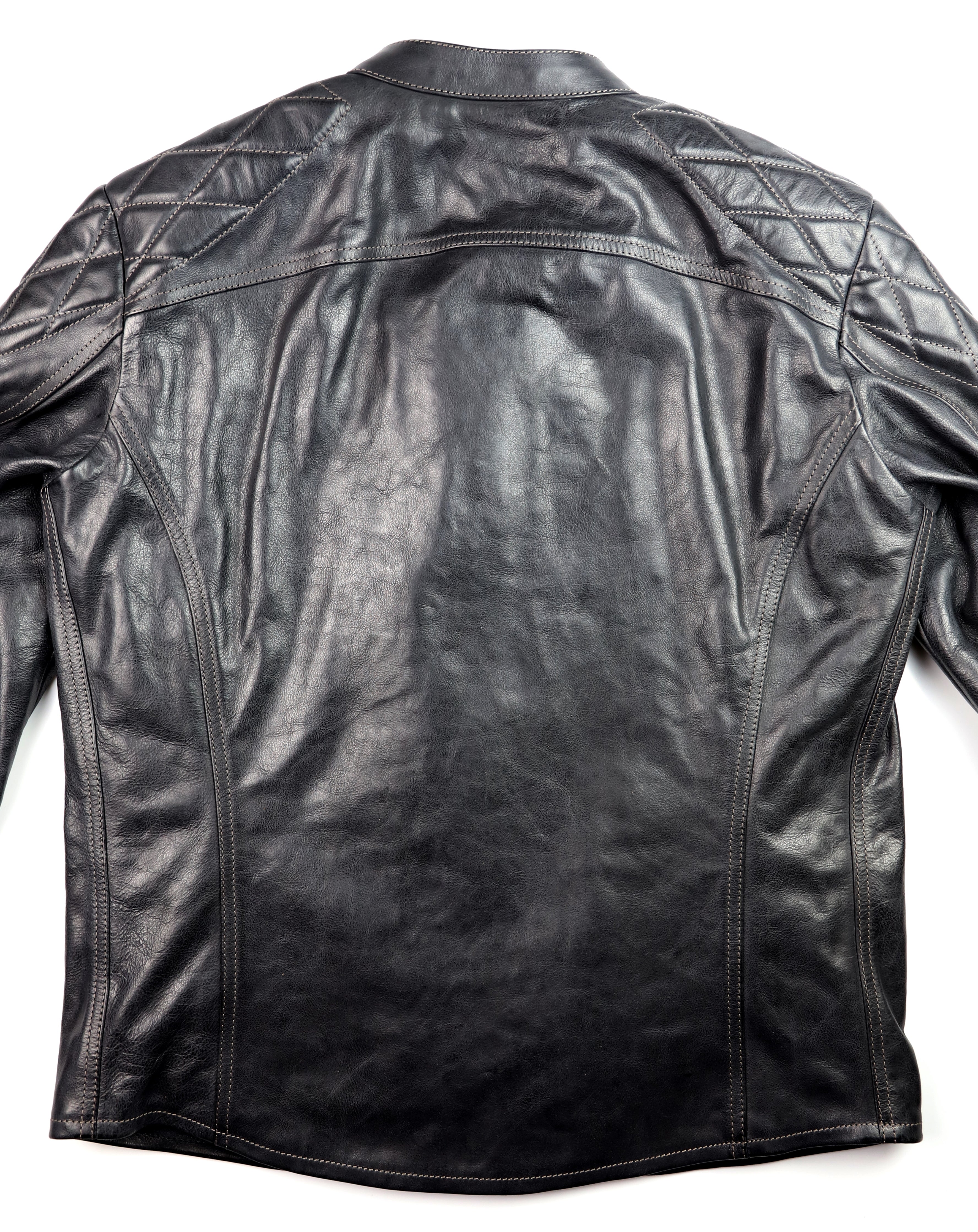 Thedi Phenix Cafe Racer Jacket, size XL, Black Buffalo