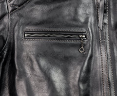 Thedi Phenix Cafe Racer Jacket, size XL, Black Buffalo