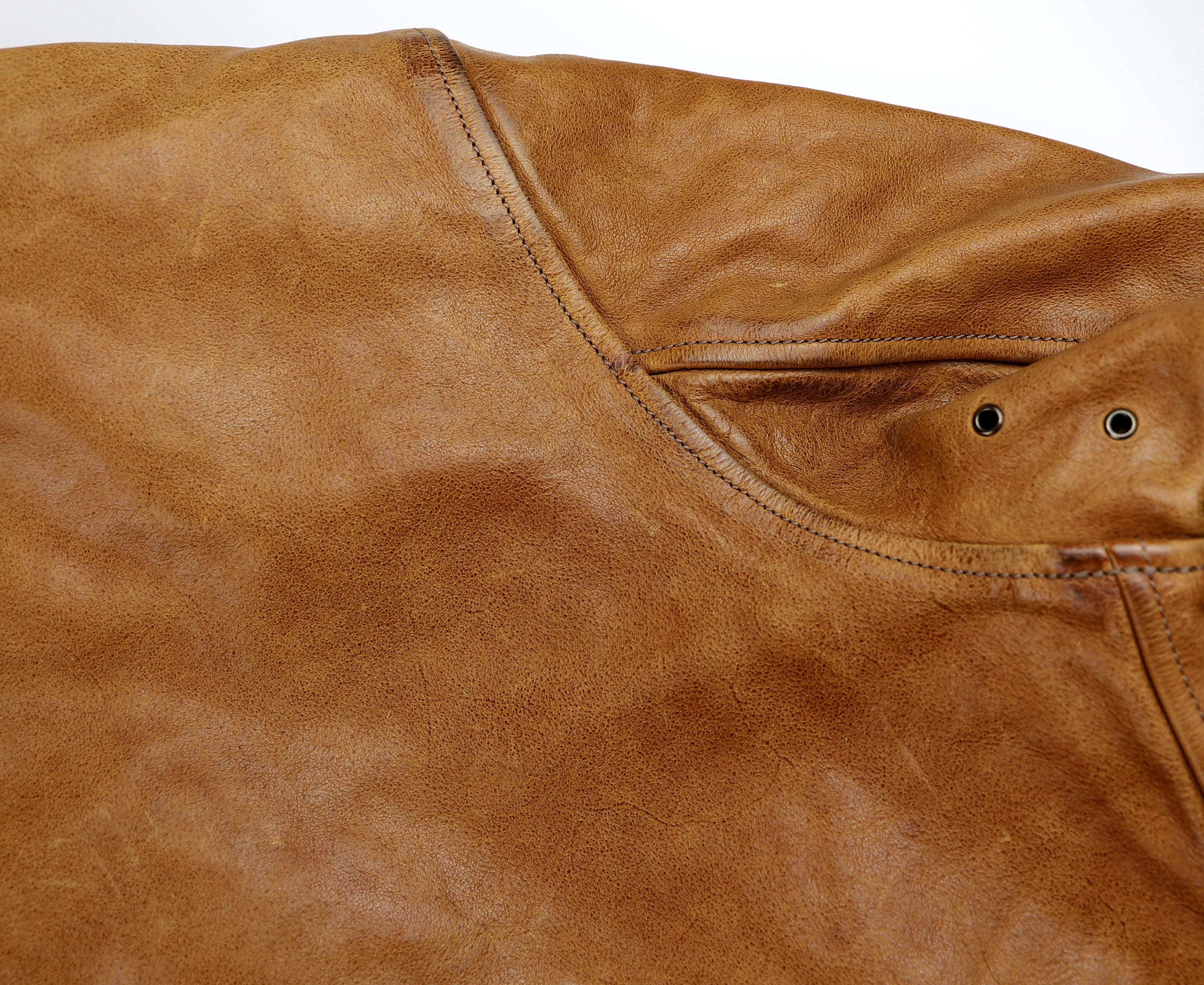 Thedi Markos Zip-Up Shawl Collar Jacket, size 3XL, Cuoio Buffalo