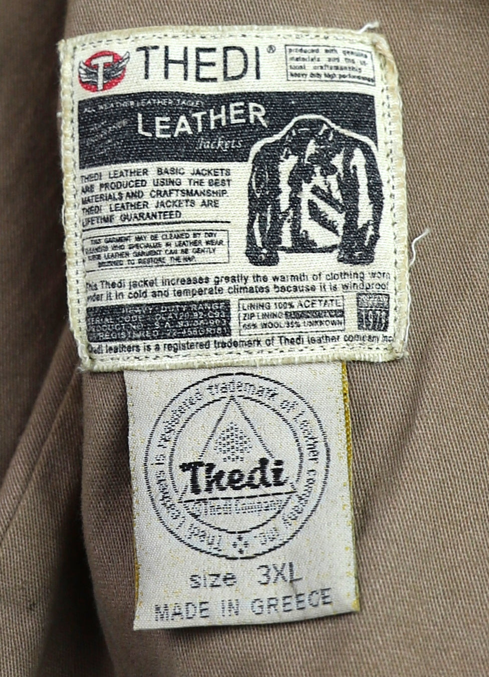 Thedi Markos Zip-Up Shawl Collar Jacket, size 3XL, Cuoio Buffalo