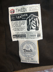 Thedi Phenix Cafe Racer Jacket, size Medium, Caffe Buffalo