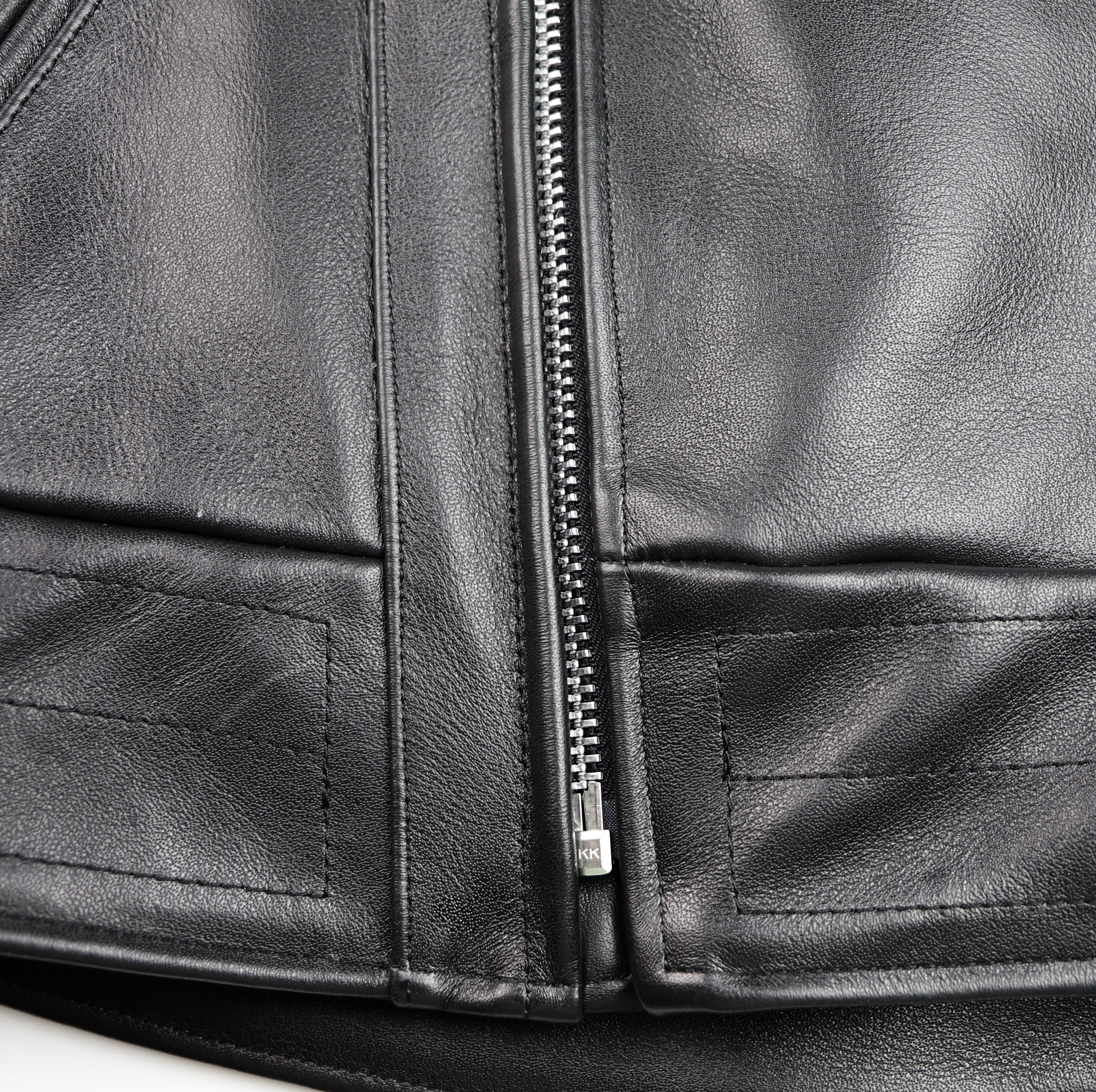 Vanson Chopper Jacket, Black Comp. Weight Cowhide, size 42