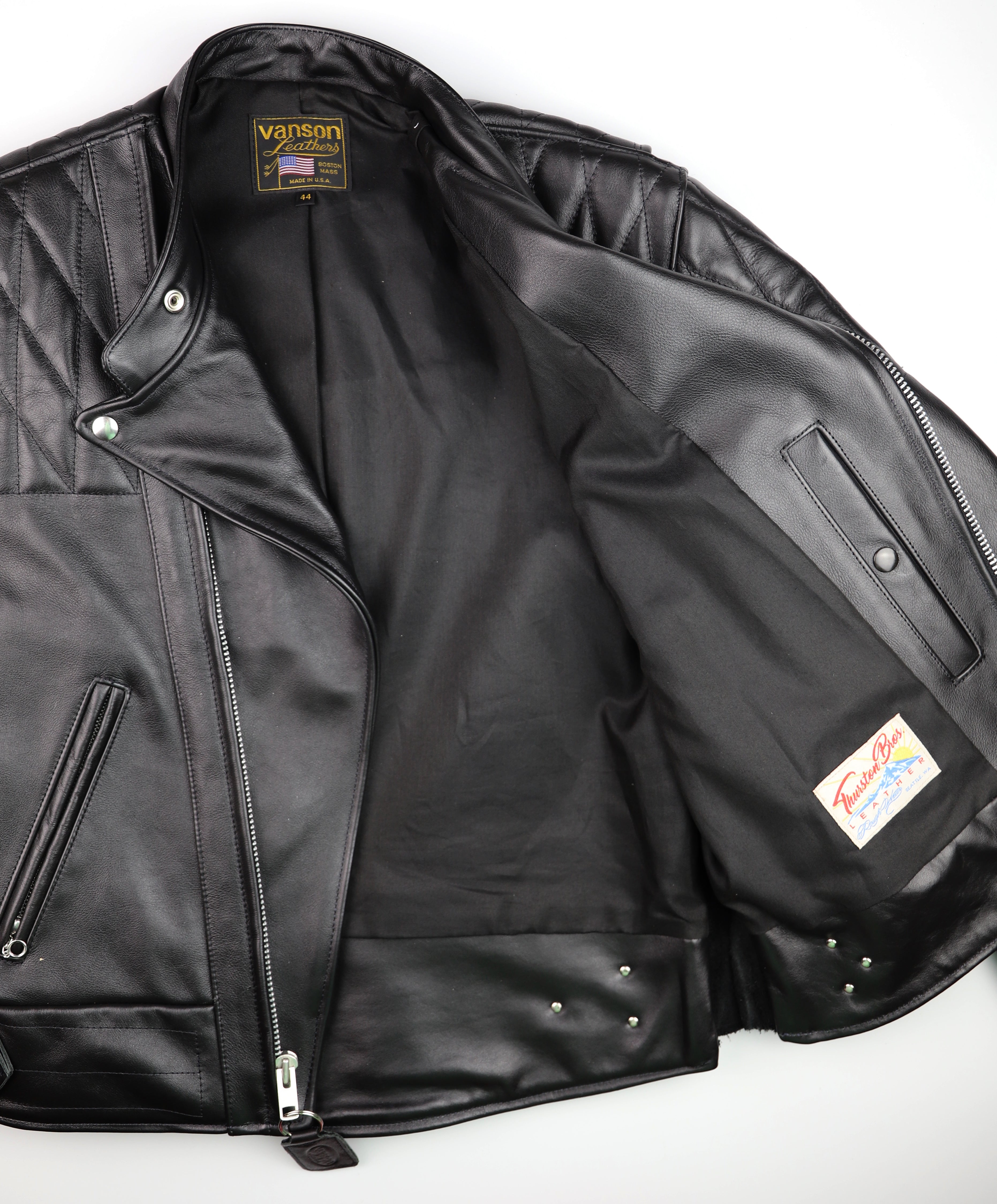 Vanson Chopper Jacket, size 44, Black Comp. Weight