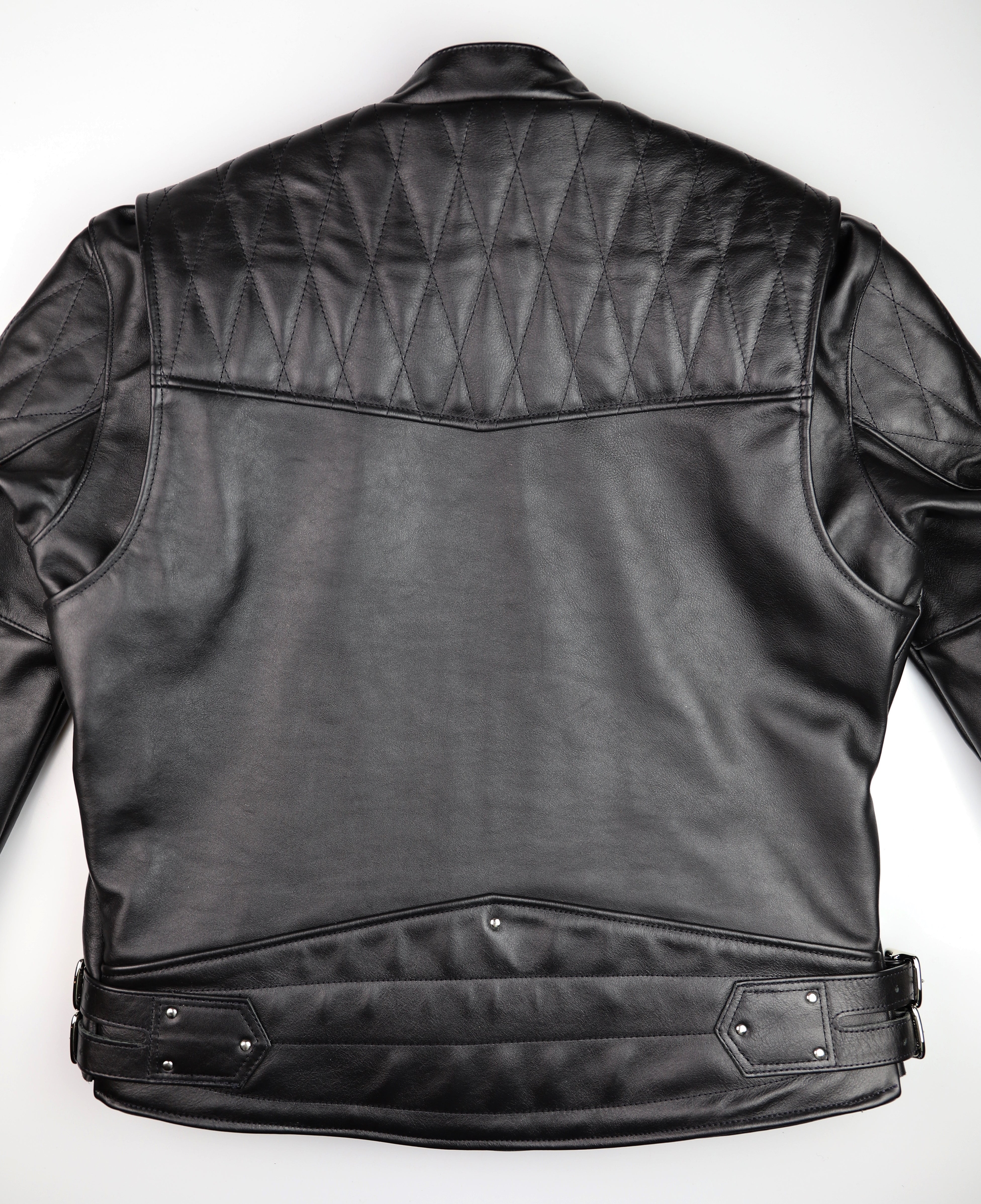 Vanson Chopper Jacket, Black Comp. Weight Cowhide, size 46