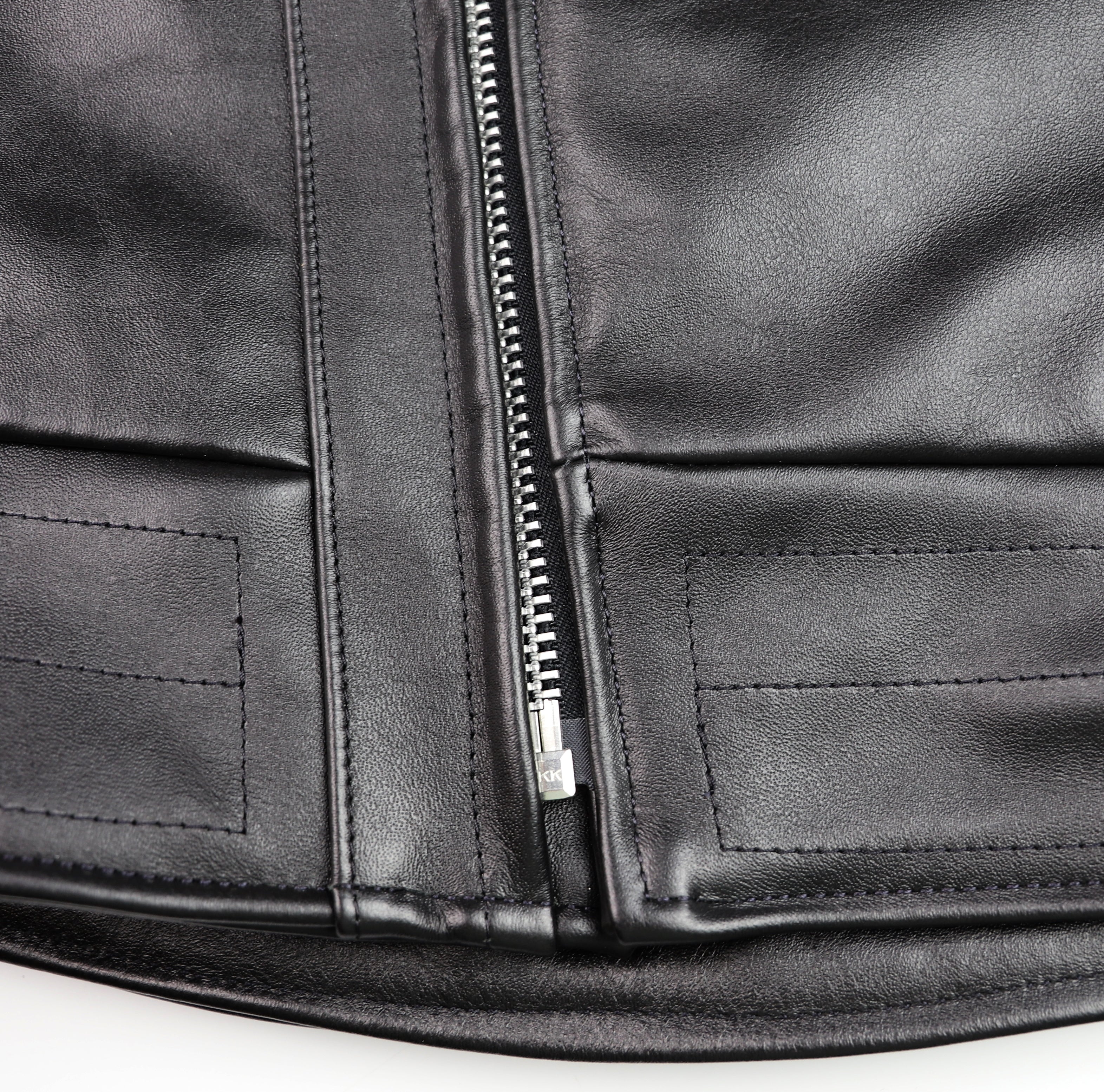 Vanson Chopper Jacket, Black Comp. Weight Cowhide, size 46
