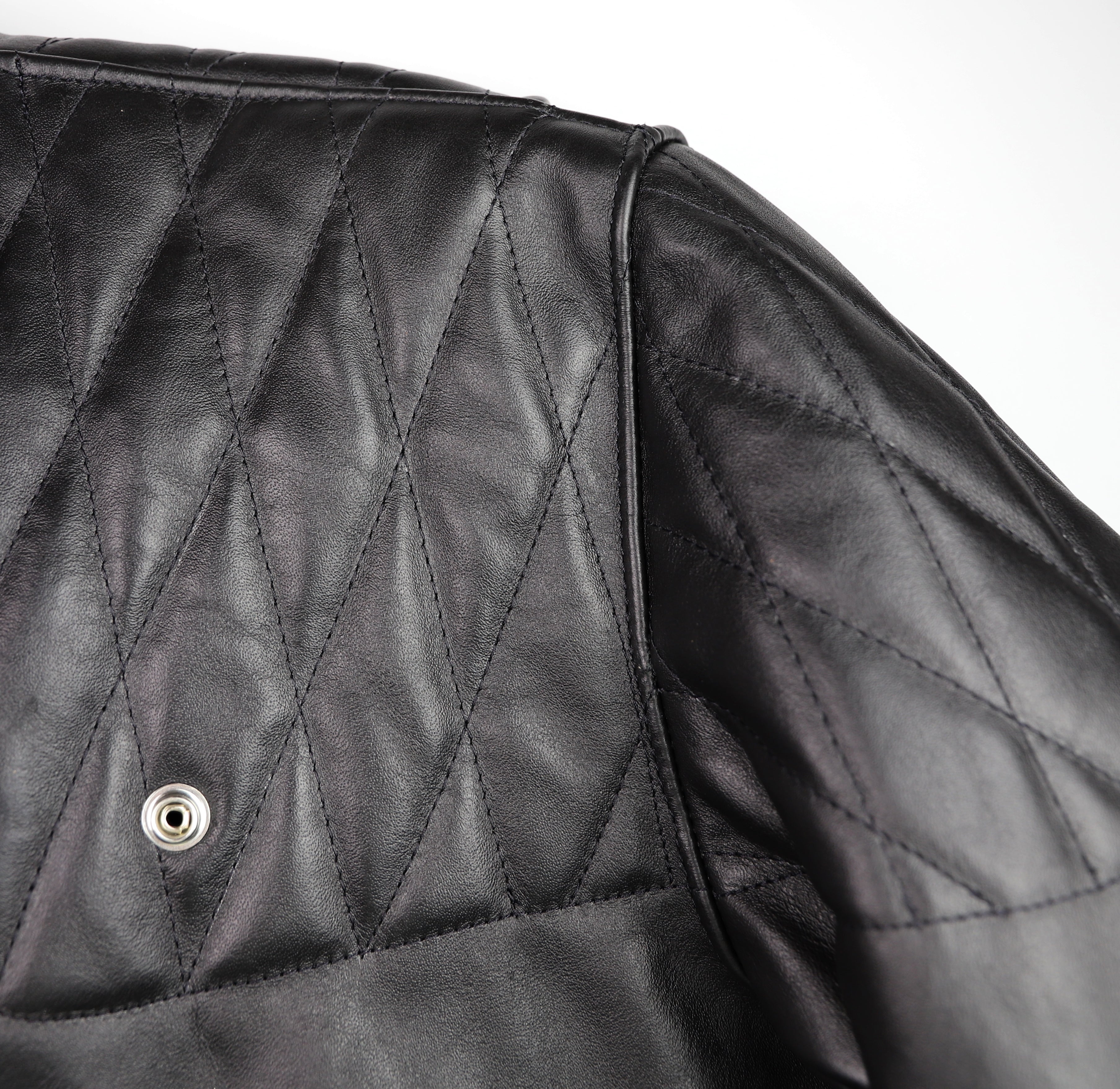Vanson Chopper Jacket, Black Comp. Weight Cowhide, size 46