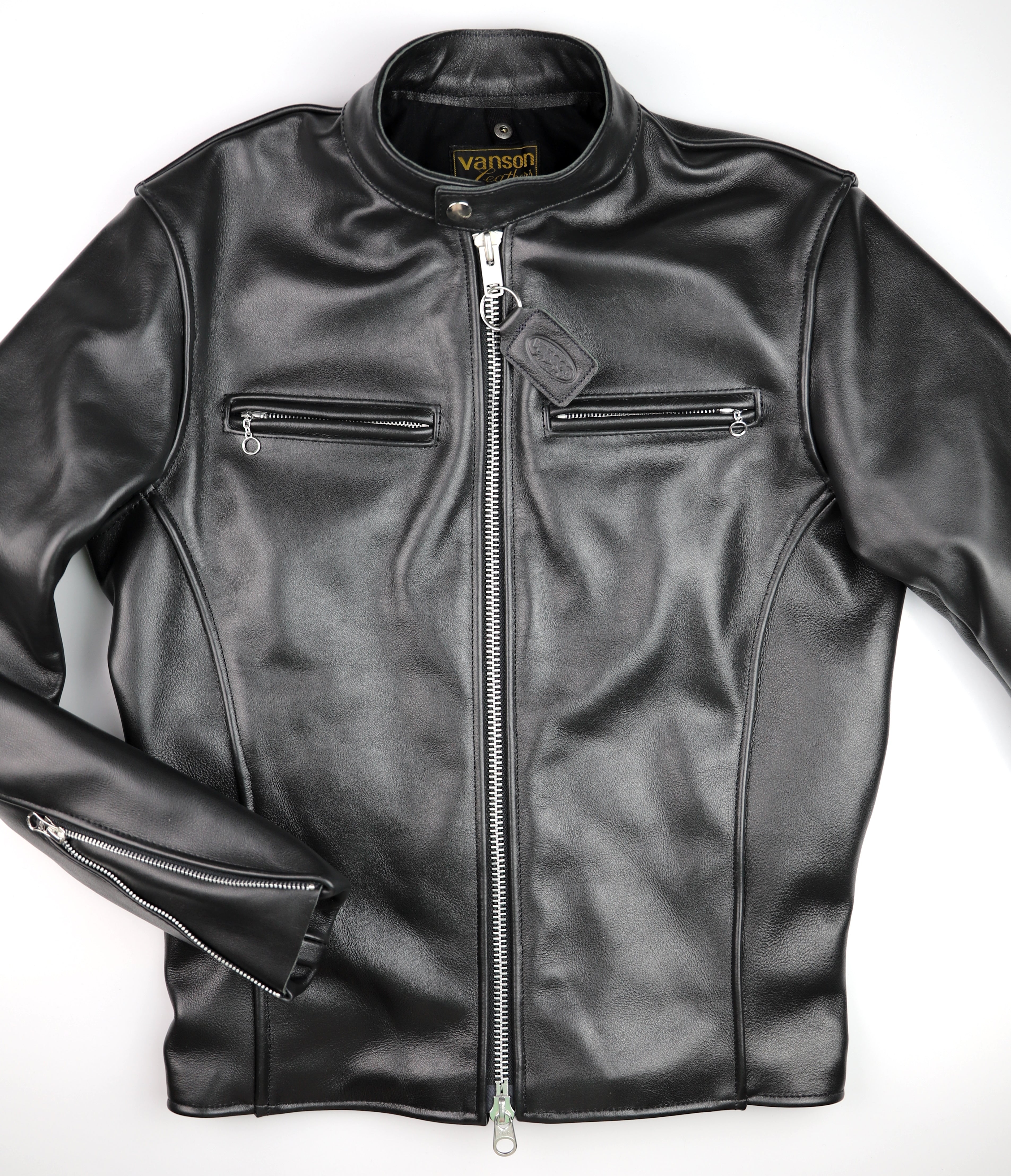 Vanson Comet PLU-3, Black Comp. Weight Cowhide, size 38