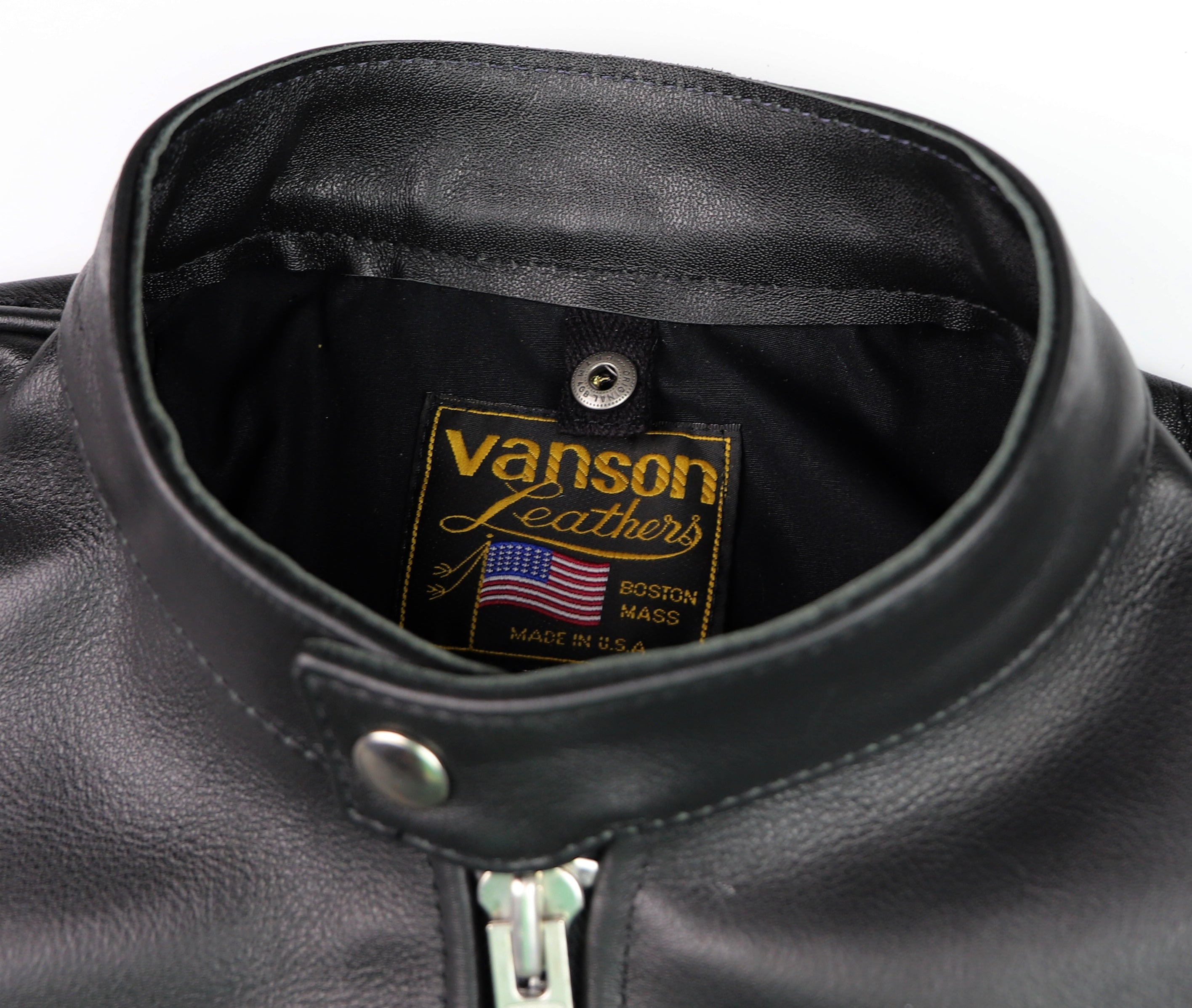 Vanson Comet PLU-3, Black Comp. Weight Cowhide, size 40