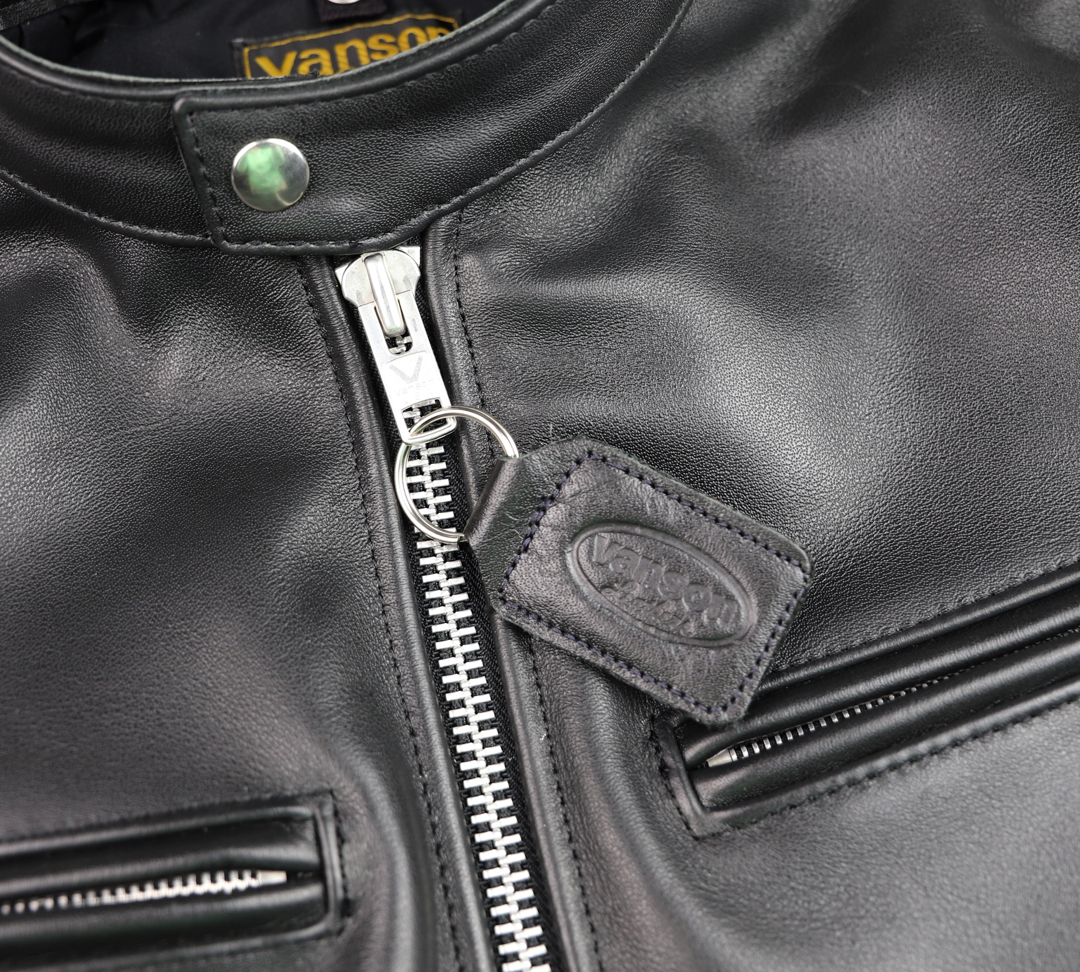 Vanson Comet PLU-3, Black Comp. Weight Cowhide, size 40