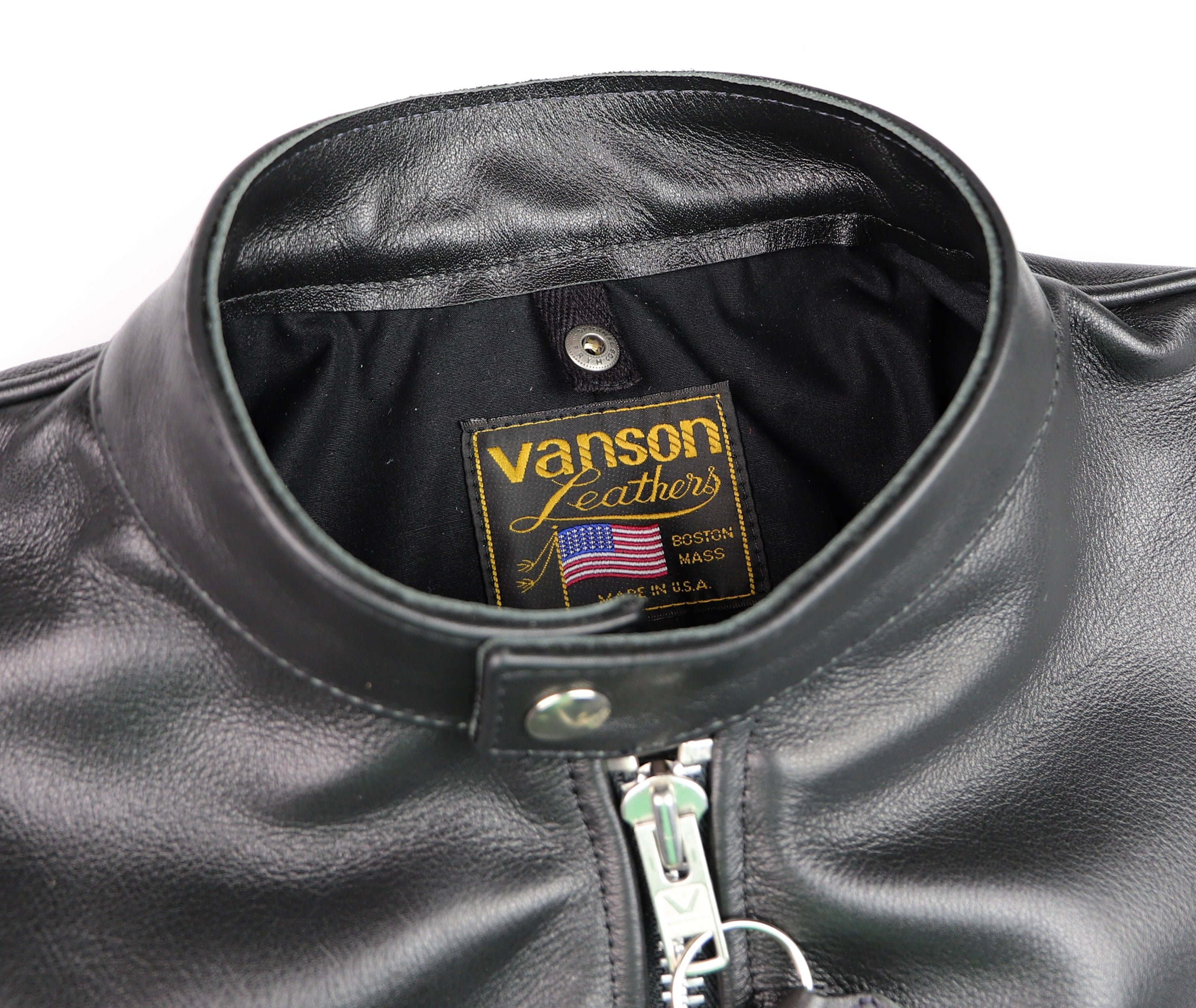 Vanson Comet PLU-3, Black Comp. Weight Cowhide, size 44