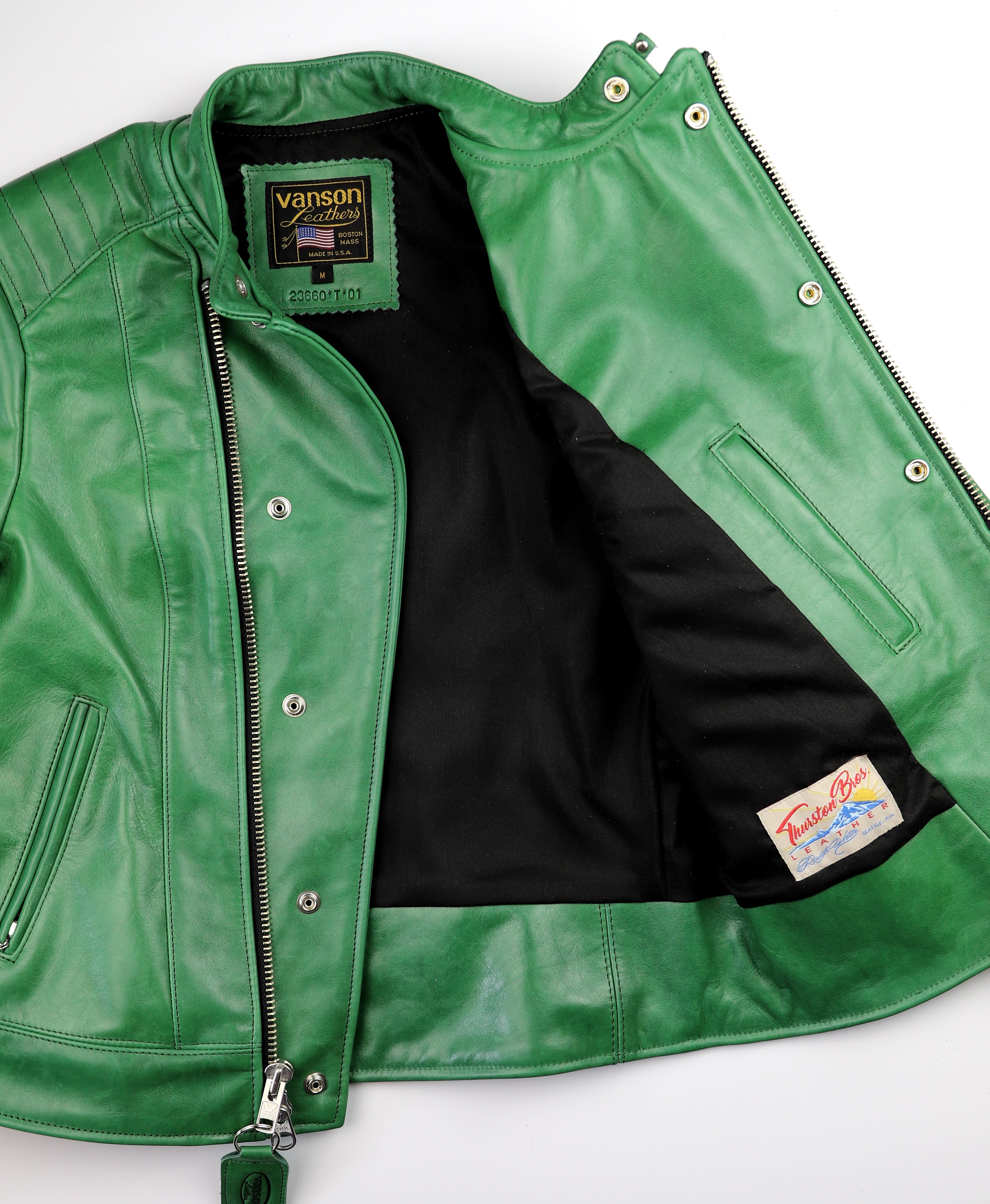 Vanson Women's Portland, Green Apple Cascadia Organica, size Medium