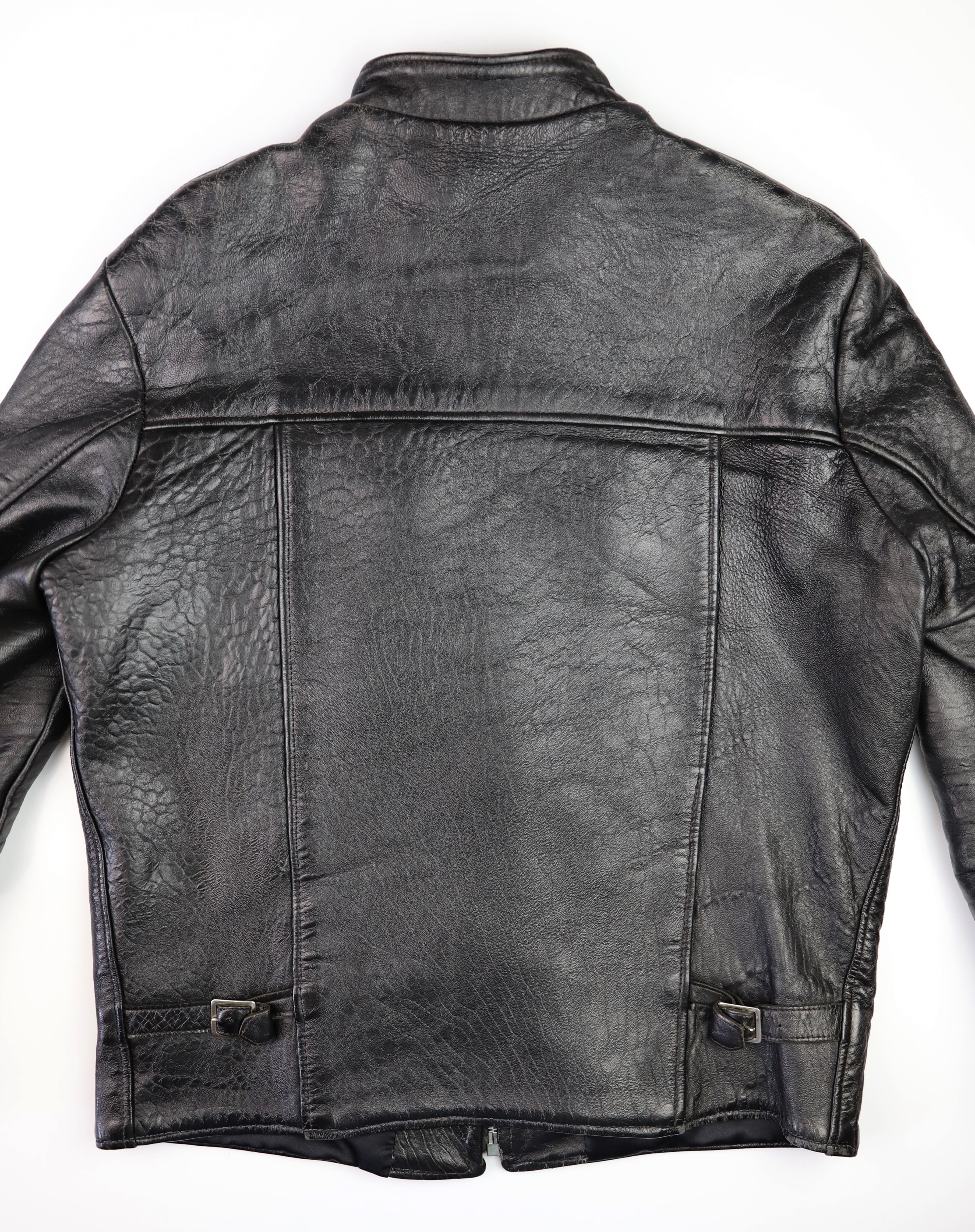 Vintage Cafe Racer Jacket, Black, size 42
