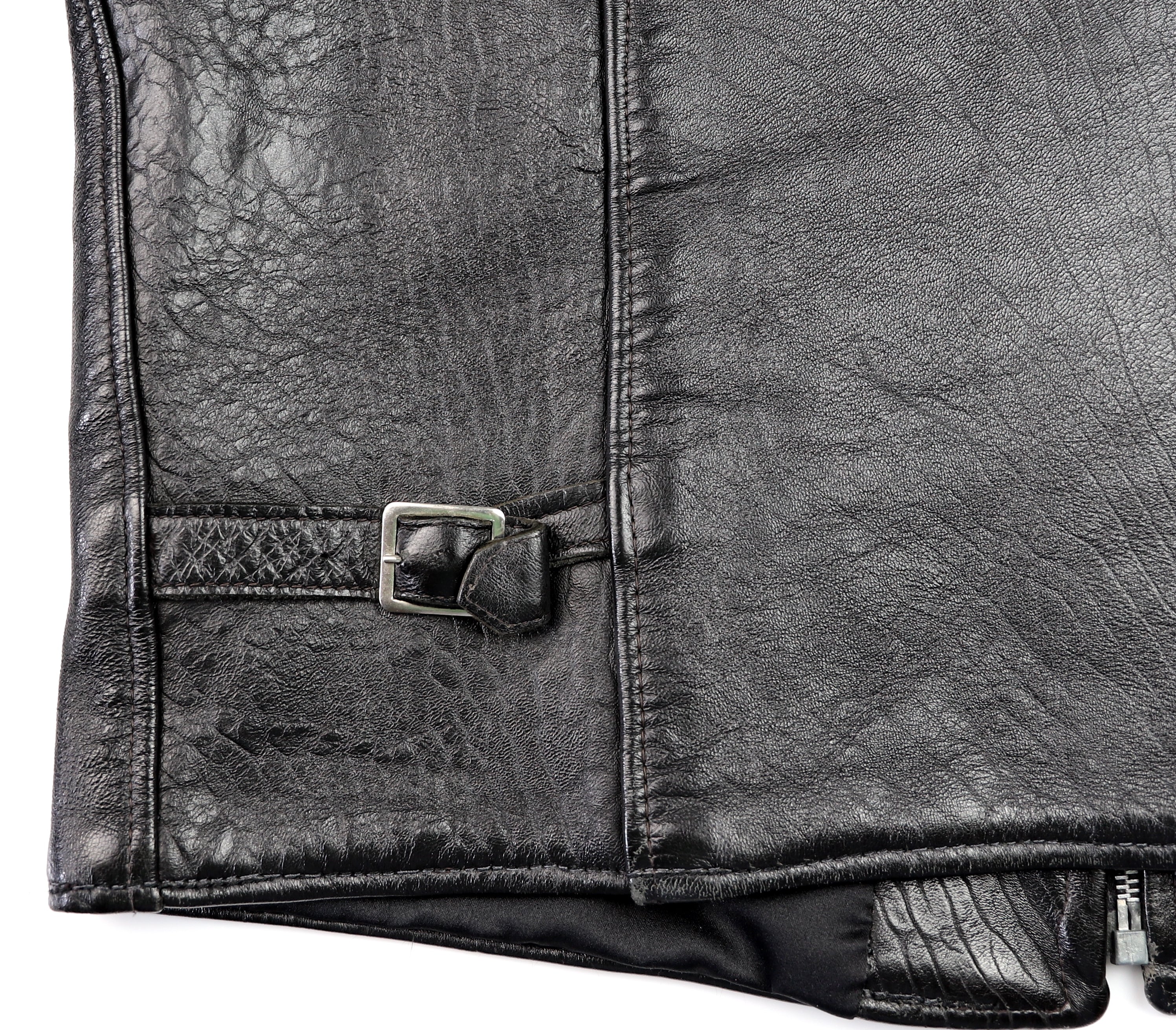 Vintage Cafe Racer Jacket, Black, size 42