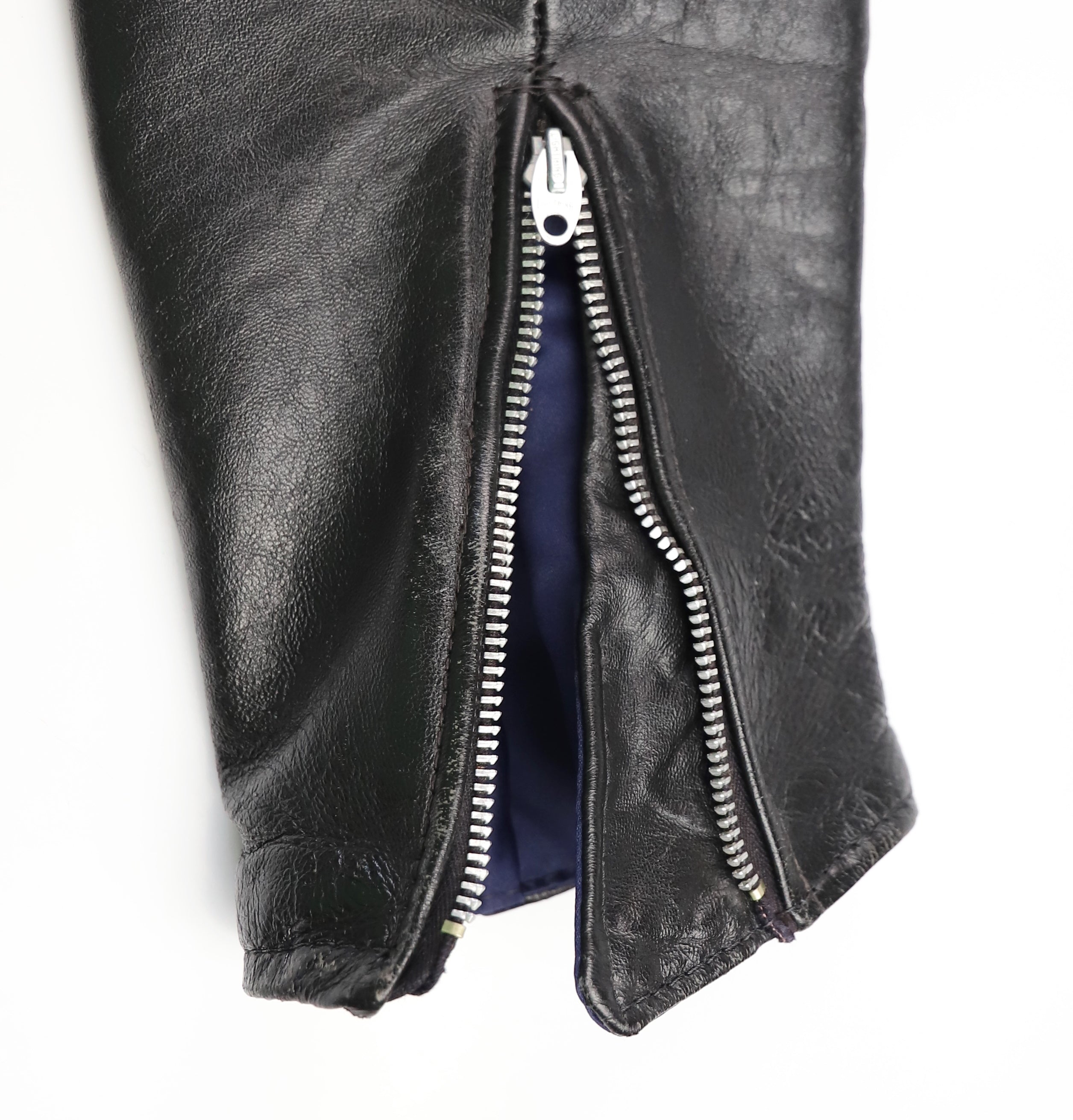 Vintage Cafe Racer Jacket, Black, size 42