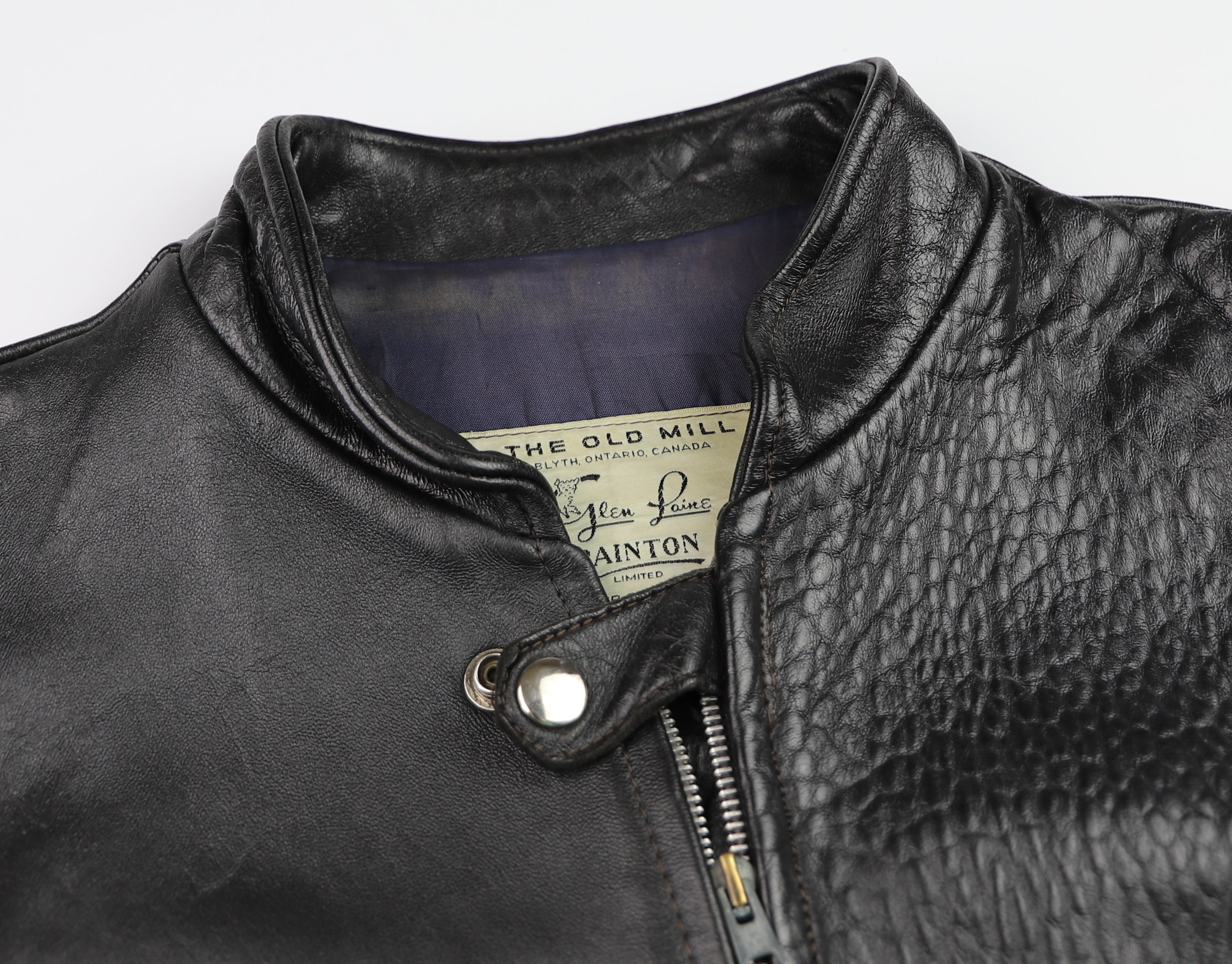 Vintage Cafe Racer Jacket, Black, size 42