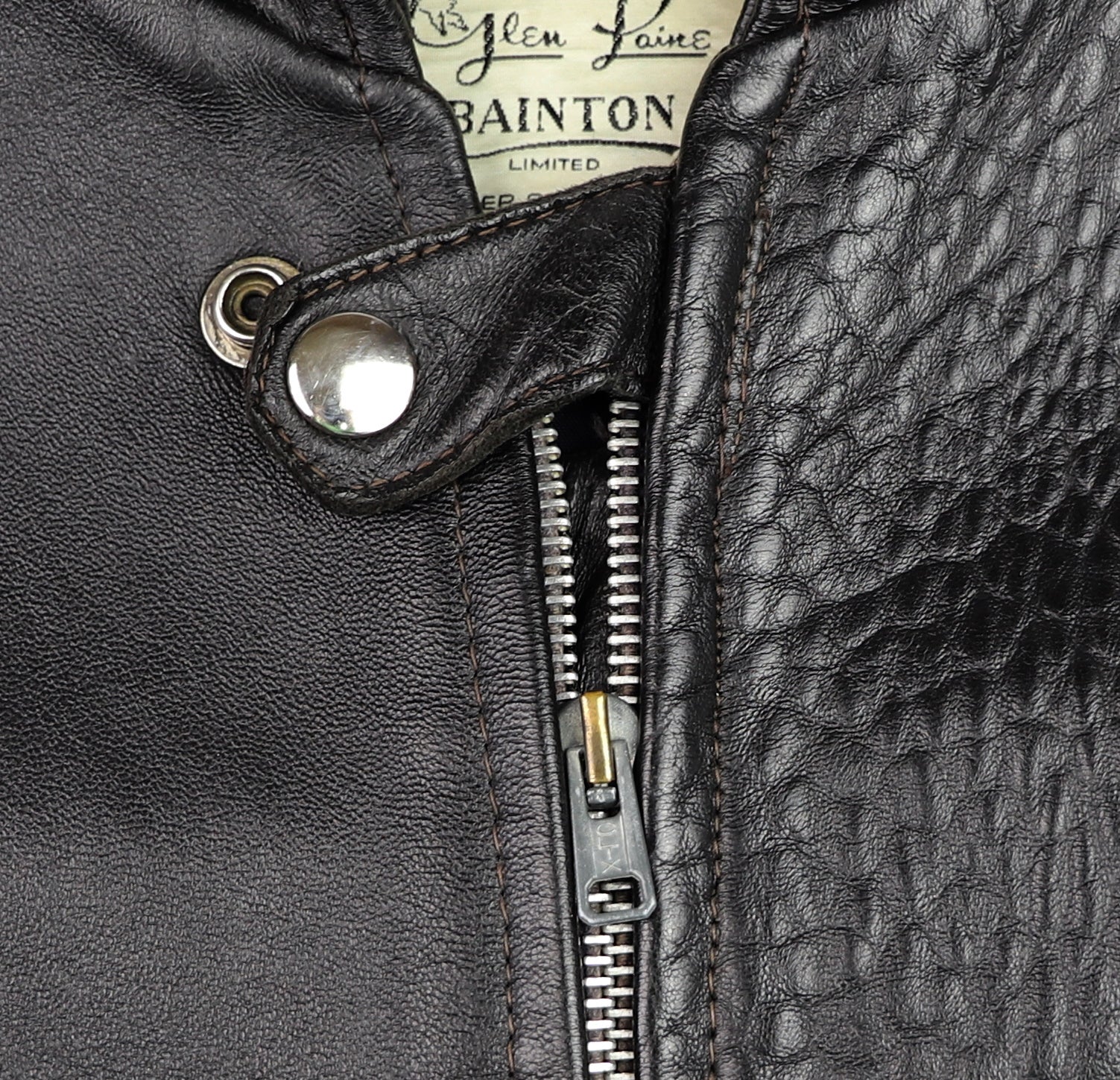 Vintage Cafe Racer Jacket, Black, size 42