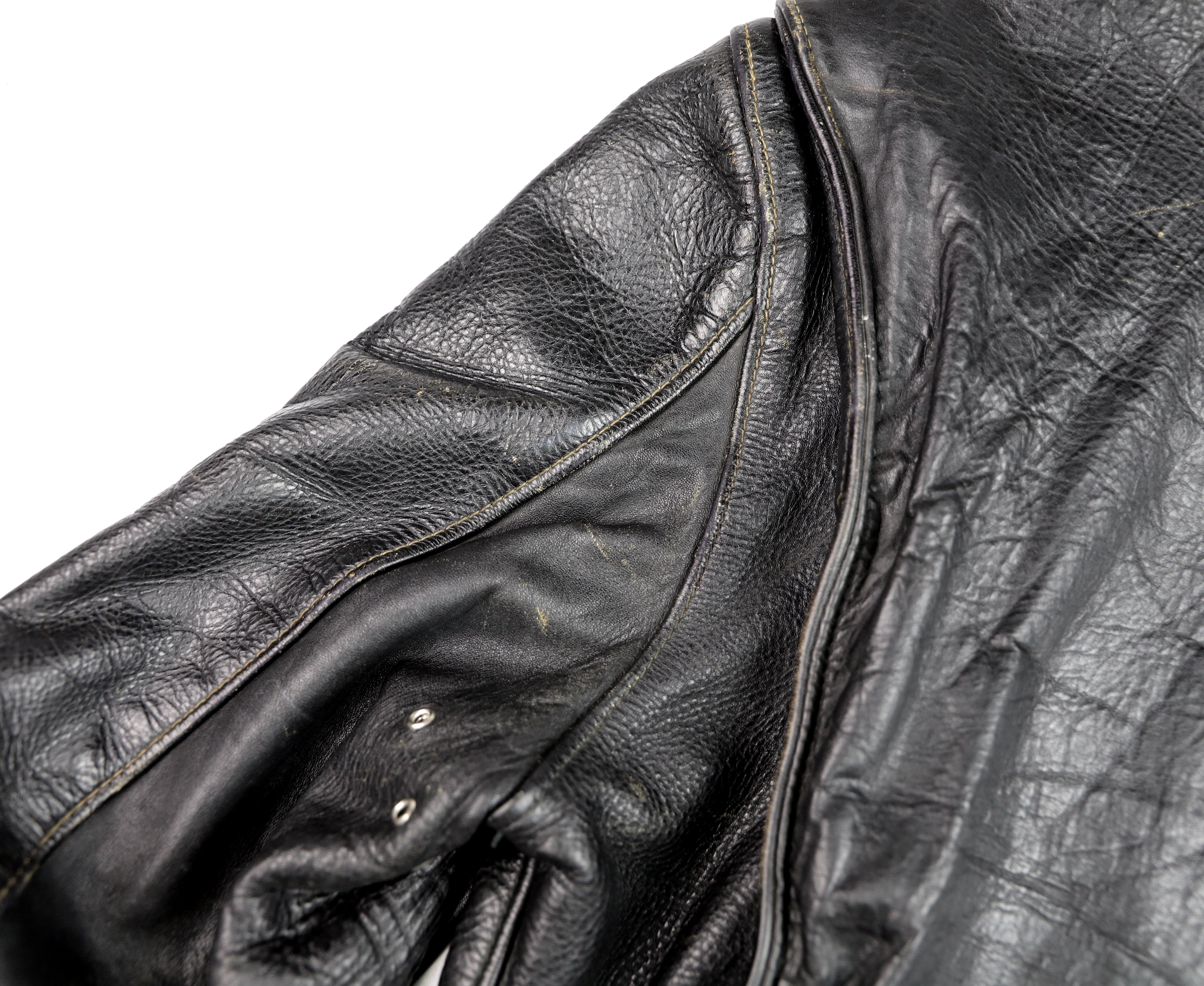 Vintage Cafe Racer Jacket, Black, size 42